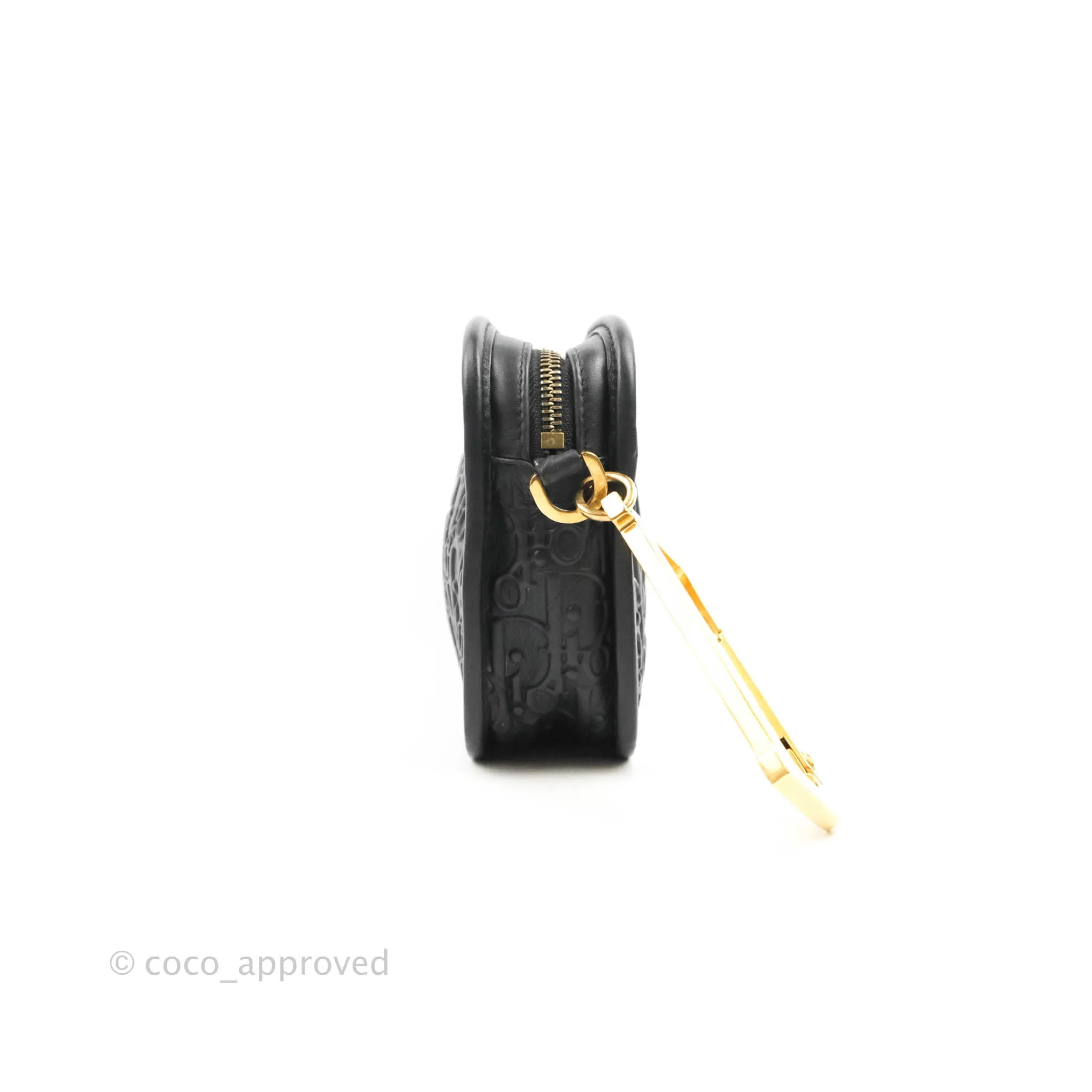 Dior Diorquake Clutch Black Oblique Embossed Calfskin