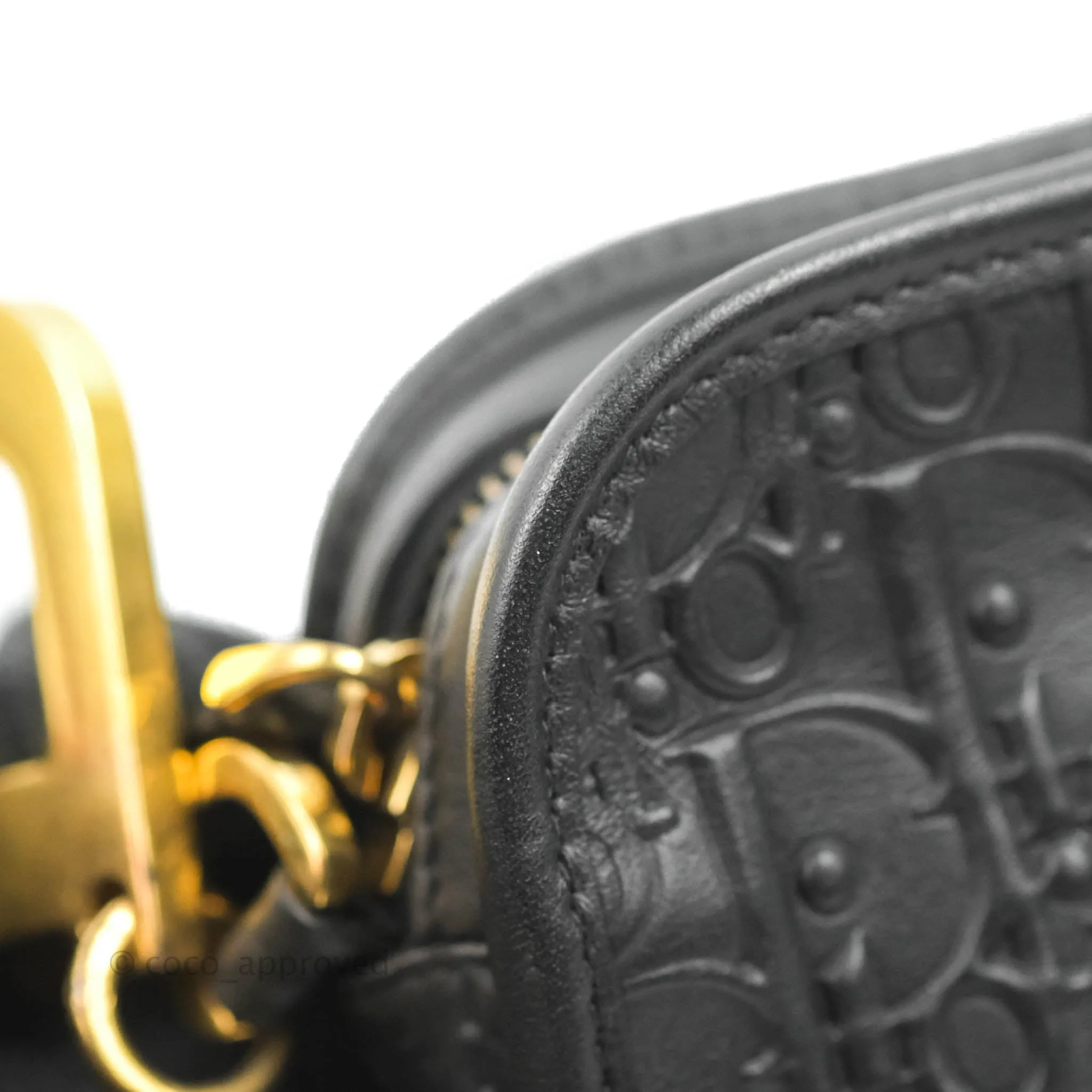 Dior Diorquake Clutch Black Oblique Embossed Calfskin