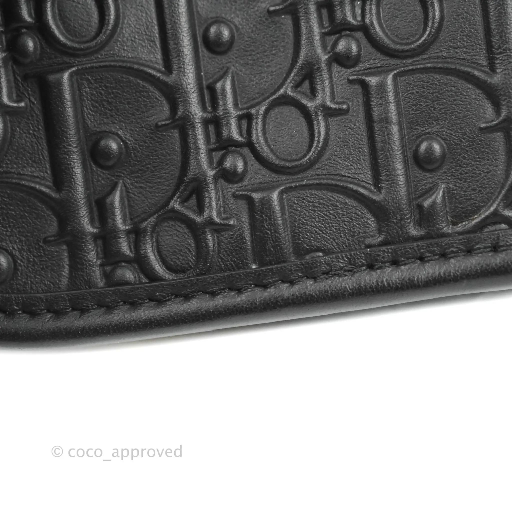 Dior Diorquake Clutch Black Oblique Embossed Calfskin