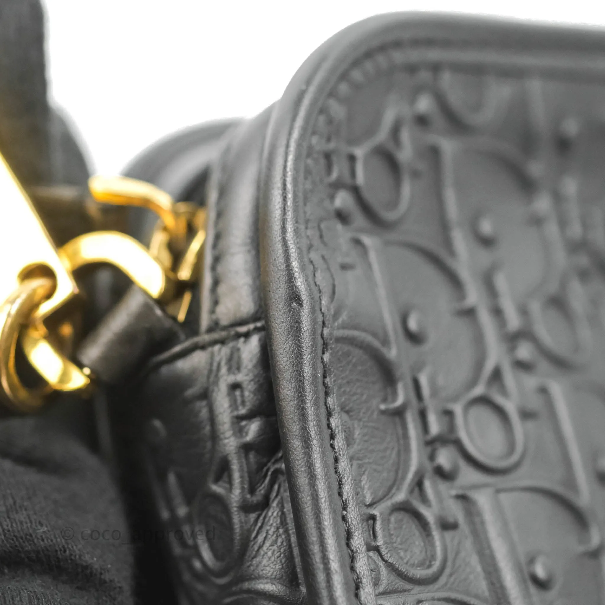 Dior Diorquake Clutch Black Oblique Embossed Calfskin