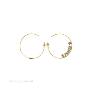 Dior J'adore Hoops Earrings Antique Gold