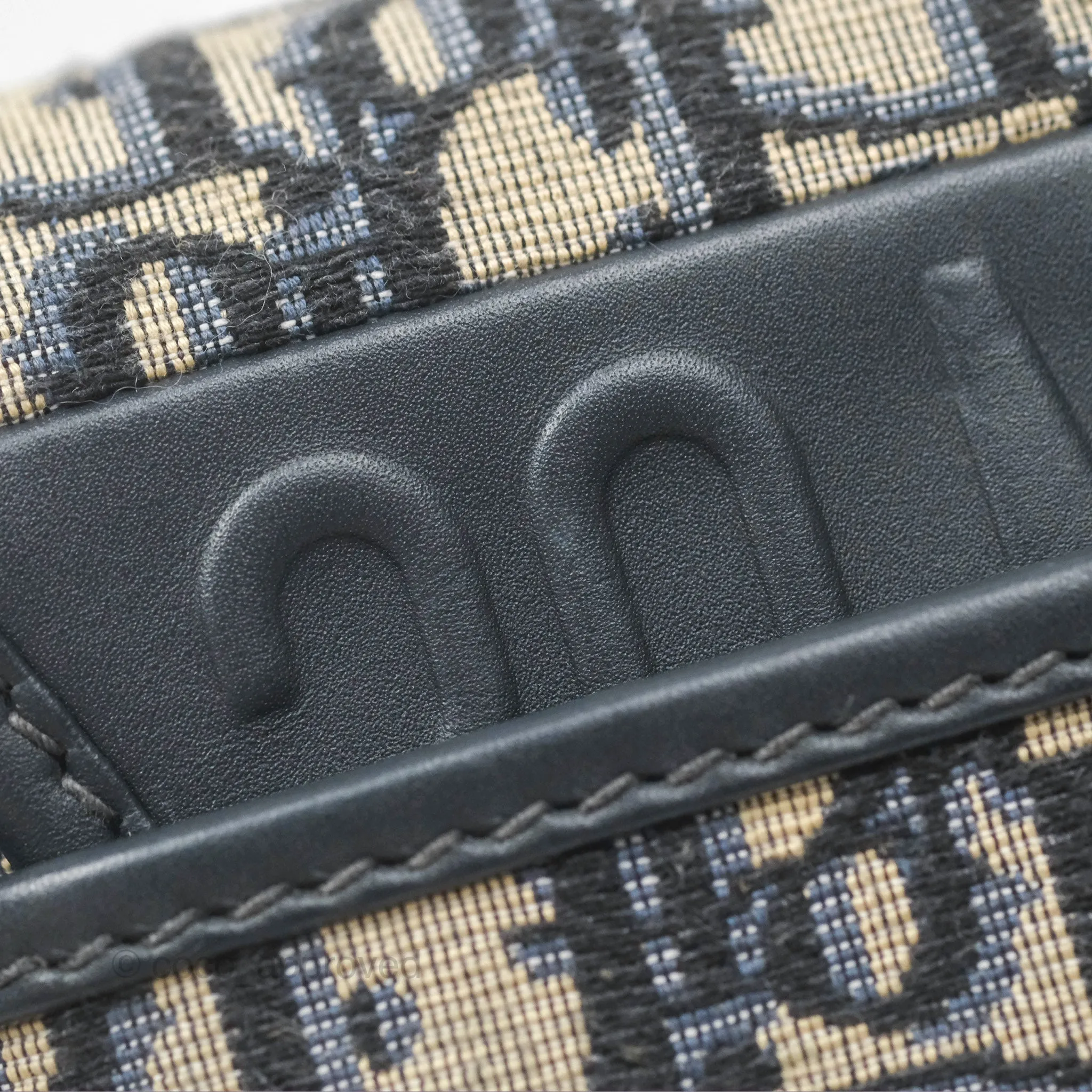 Dior Medium Bobby Bag Blue Oblique Jacquard Canvas