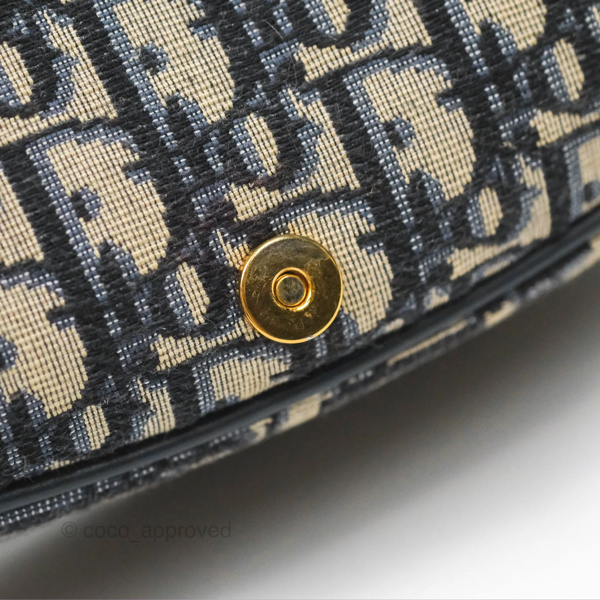 Dior Medium Bobby Bag Blue Oblique Jacquard Canvas