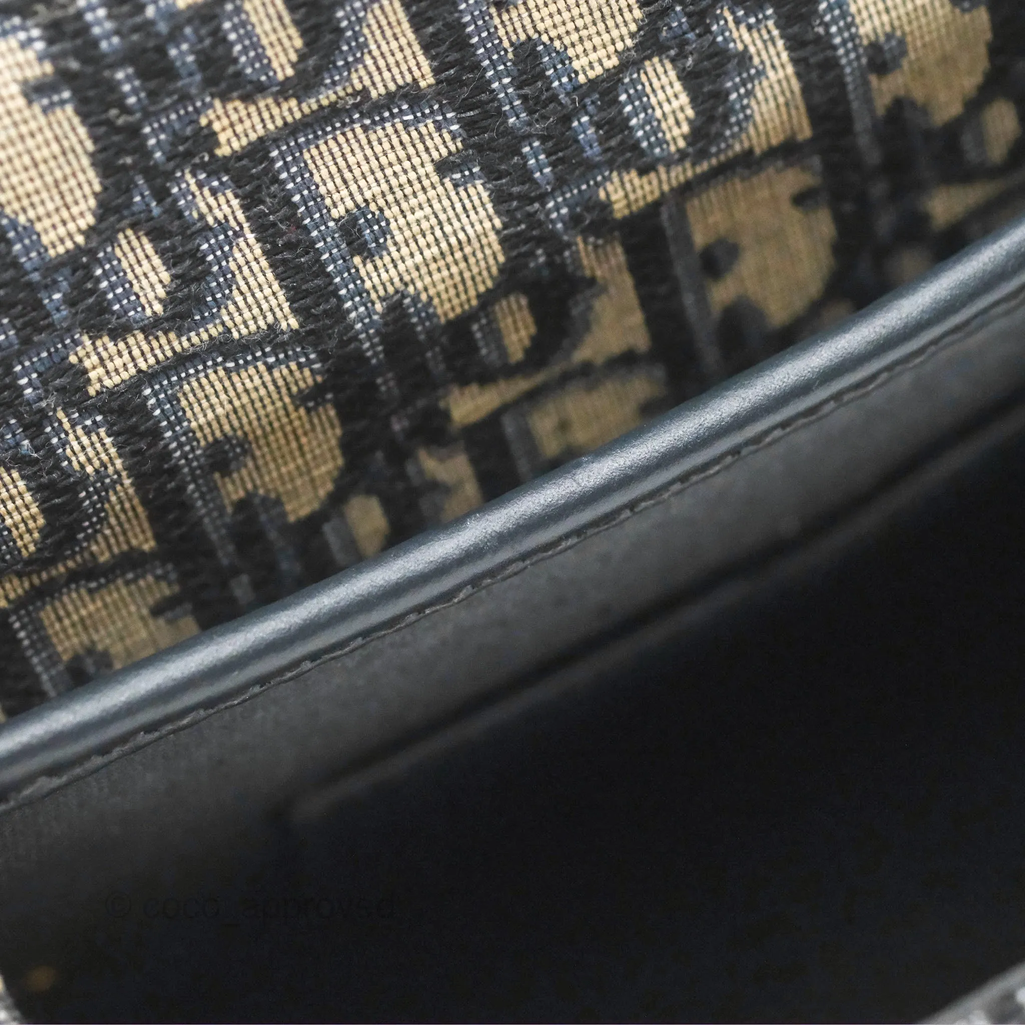 Dior Medium Bobby Bag Blue Oblique Jacquard Canvas