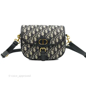 Dior Medium Bobby Bag Blue Oblique Jacquard Canvas