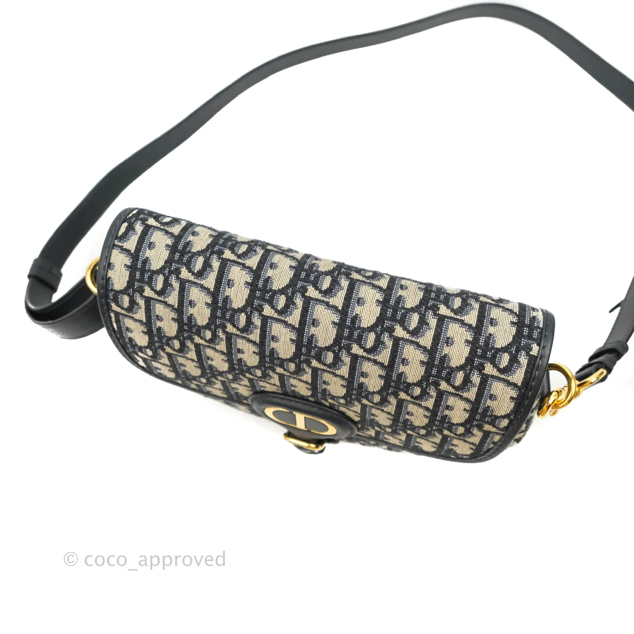 Dior Medium Bobby Bag Blue Oblique Jacquard Canvas