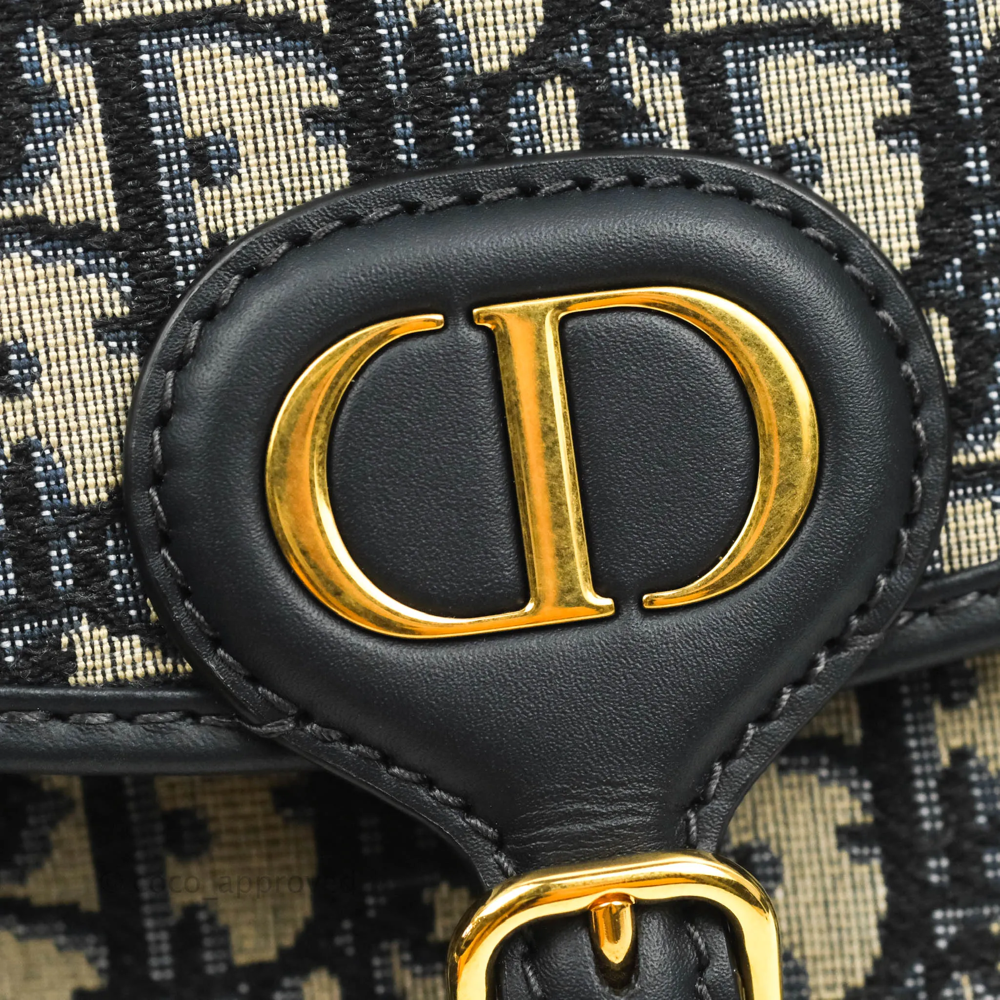 Dior Medium Bobby Bag Blue Oblique Jacquard Canvas