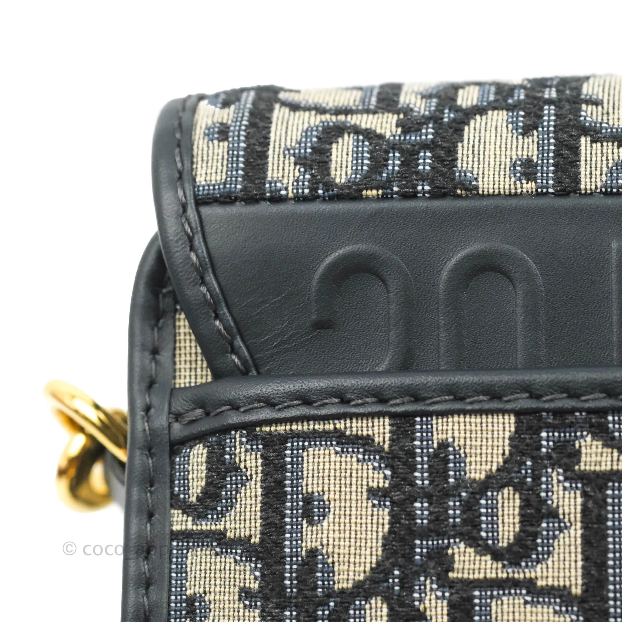 Dior Medium Bobby Bag Blue Oblique Jacquard Canvas