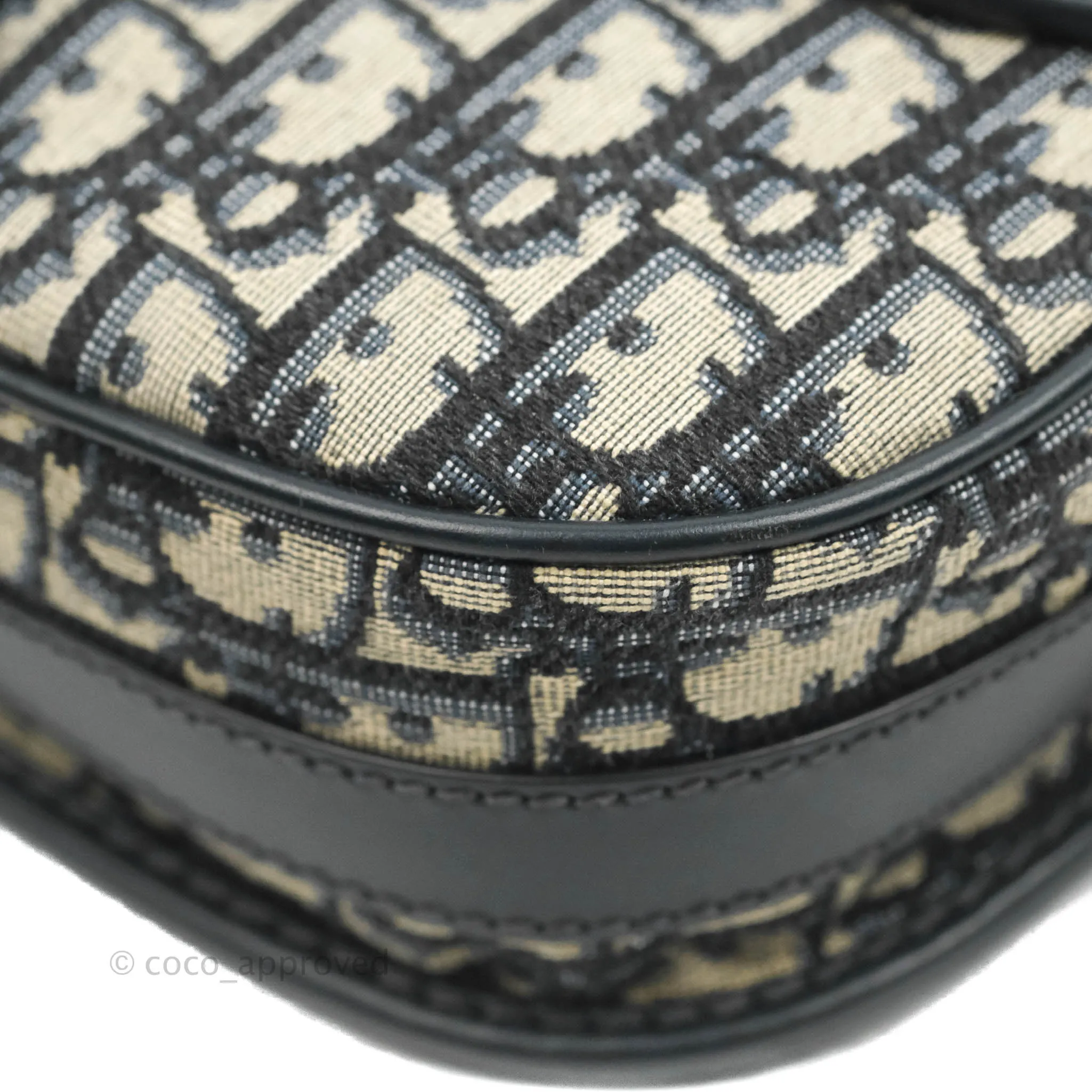 Dior Medium Bobby Bag Blue Oblique Jacquard Canvas