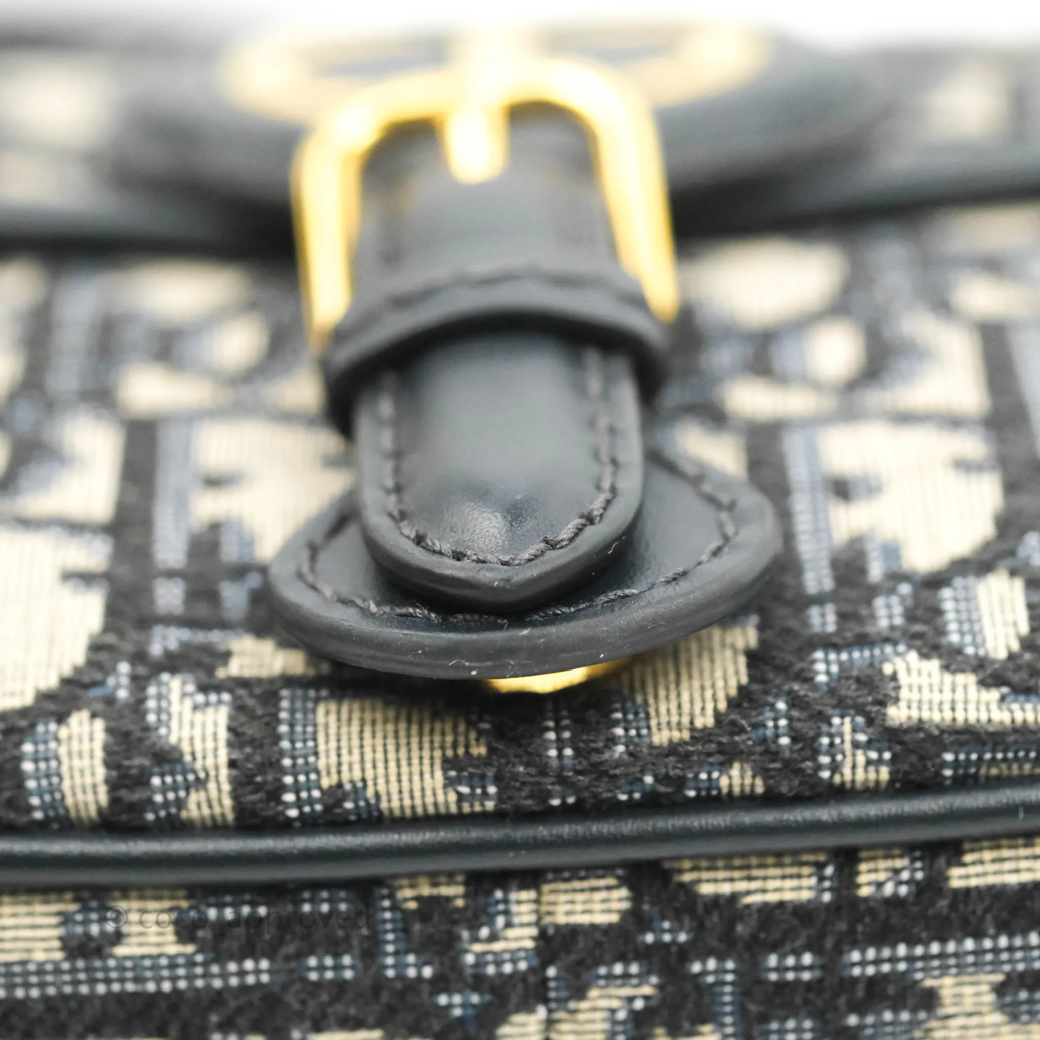 Dior Medium Bobby Bag Blue Oblique Jacquard Canvas