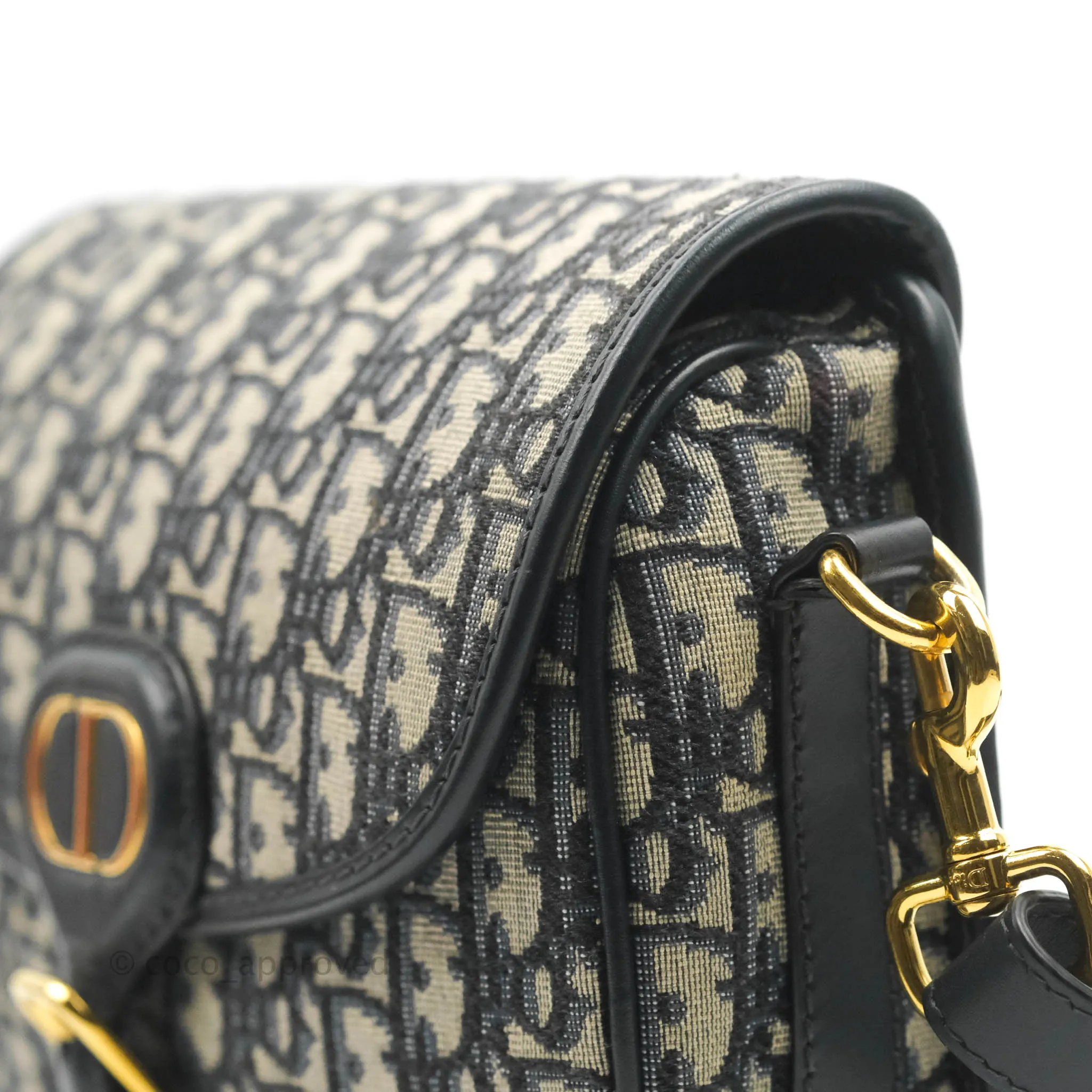 Dior Medium Bobby Bag Blue Oblique Jacquard Canvas