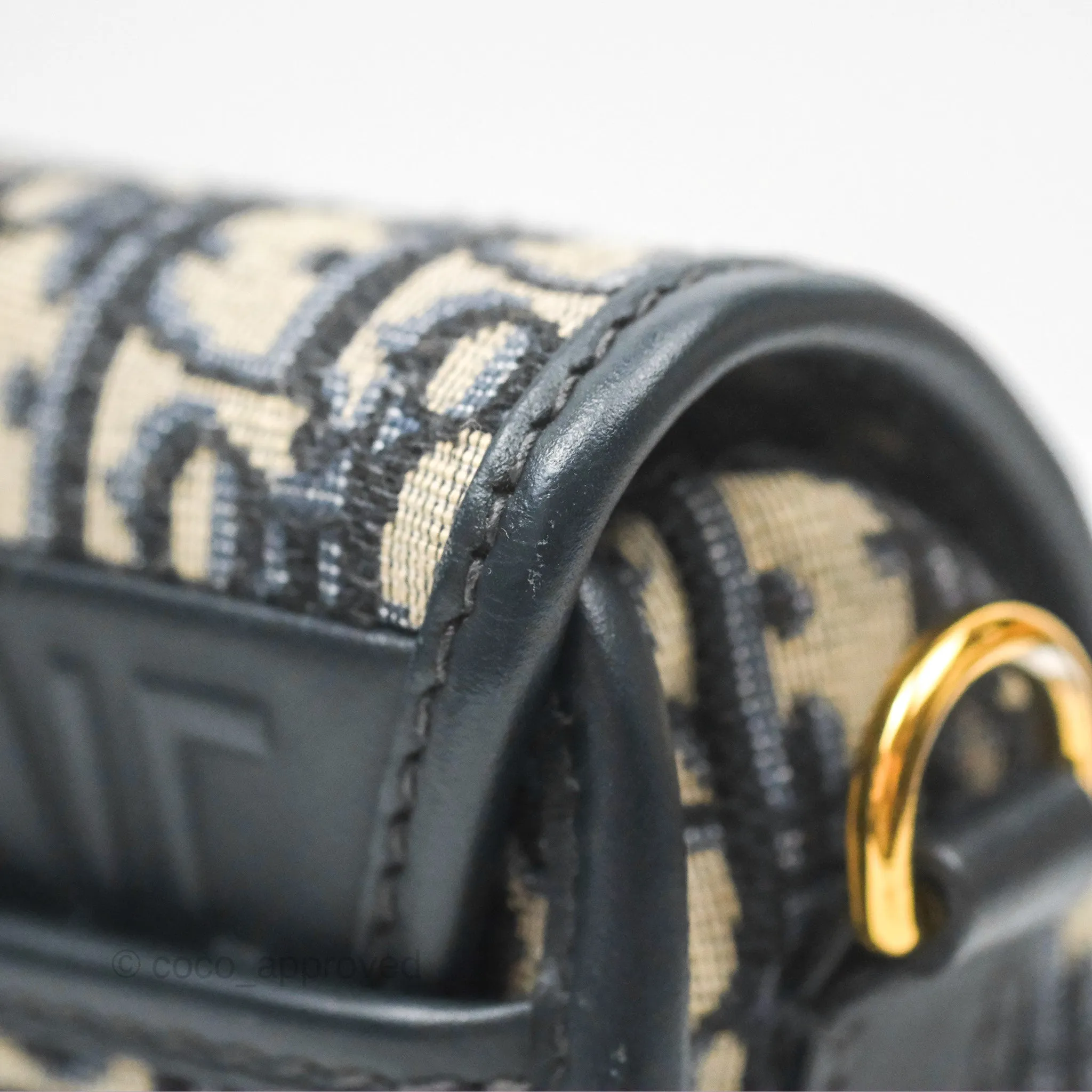 Dior Medium Bobby Bag Blue Oblique Jacquard Canvas