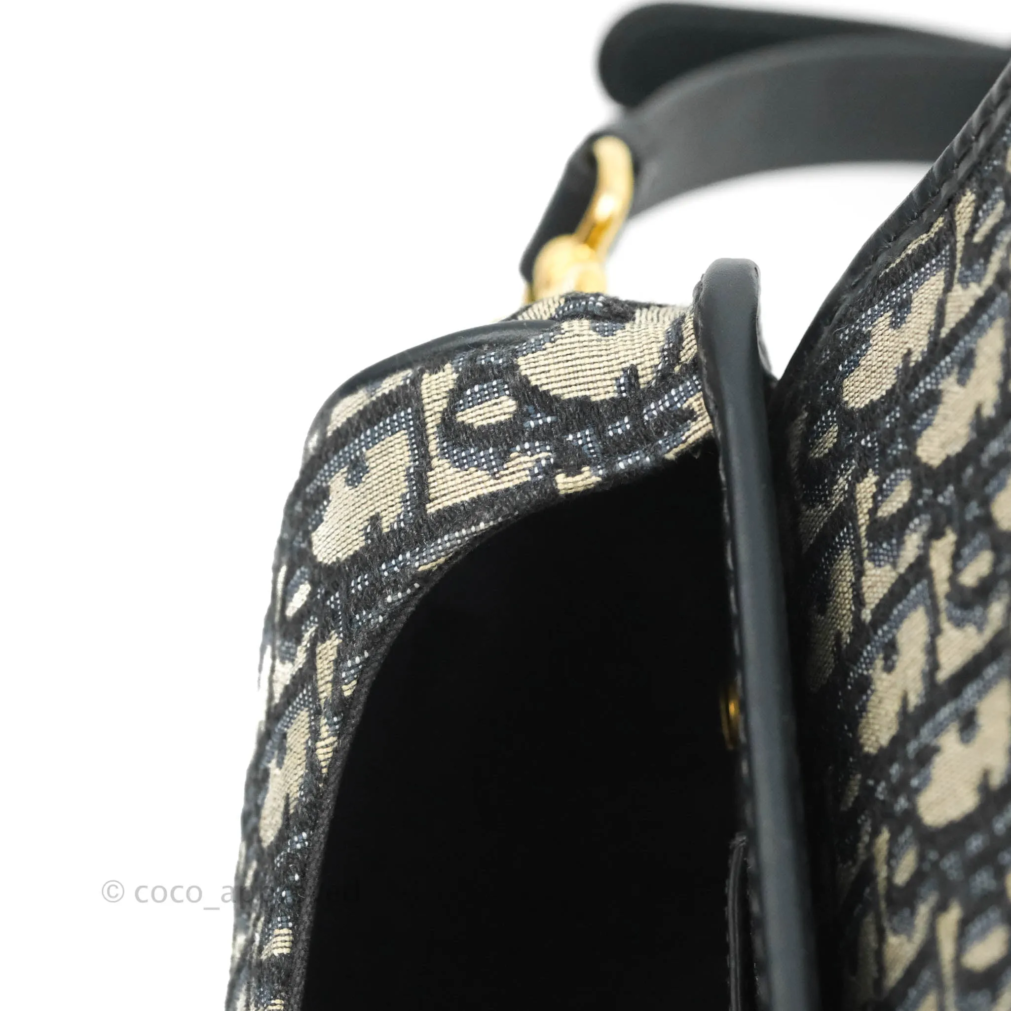 Dior Medium Bobby Bag Blue Oblique Jacquard Canvas