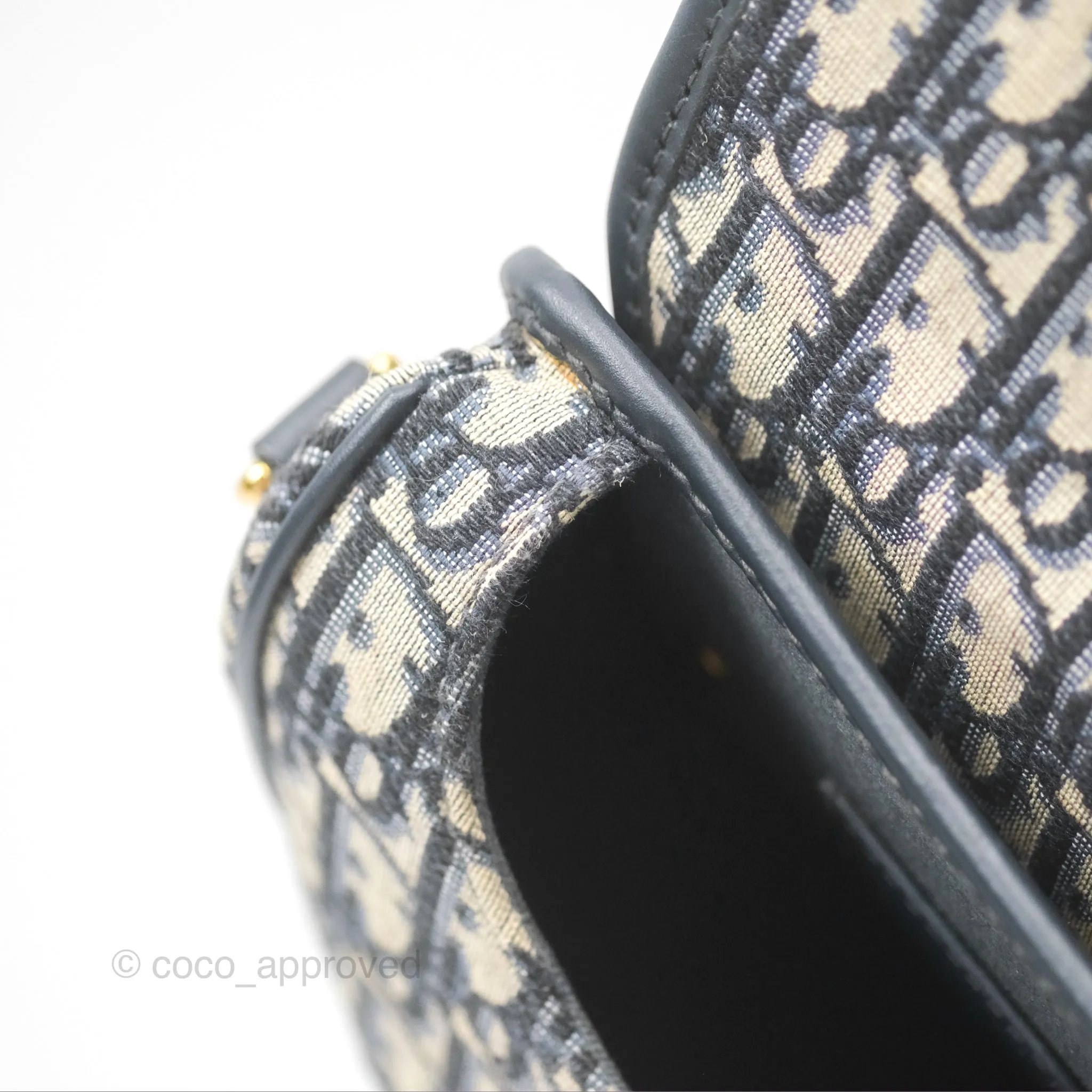 Dior Medium Bobby Bag Blue Oblique Jacquard Canvas