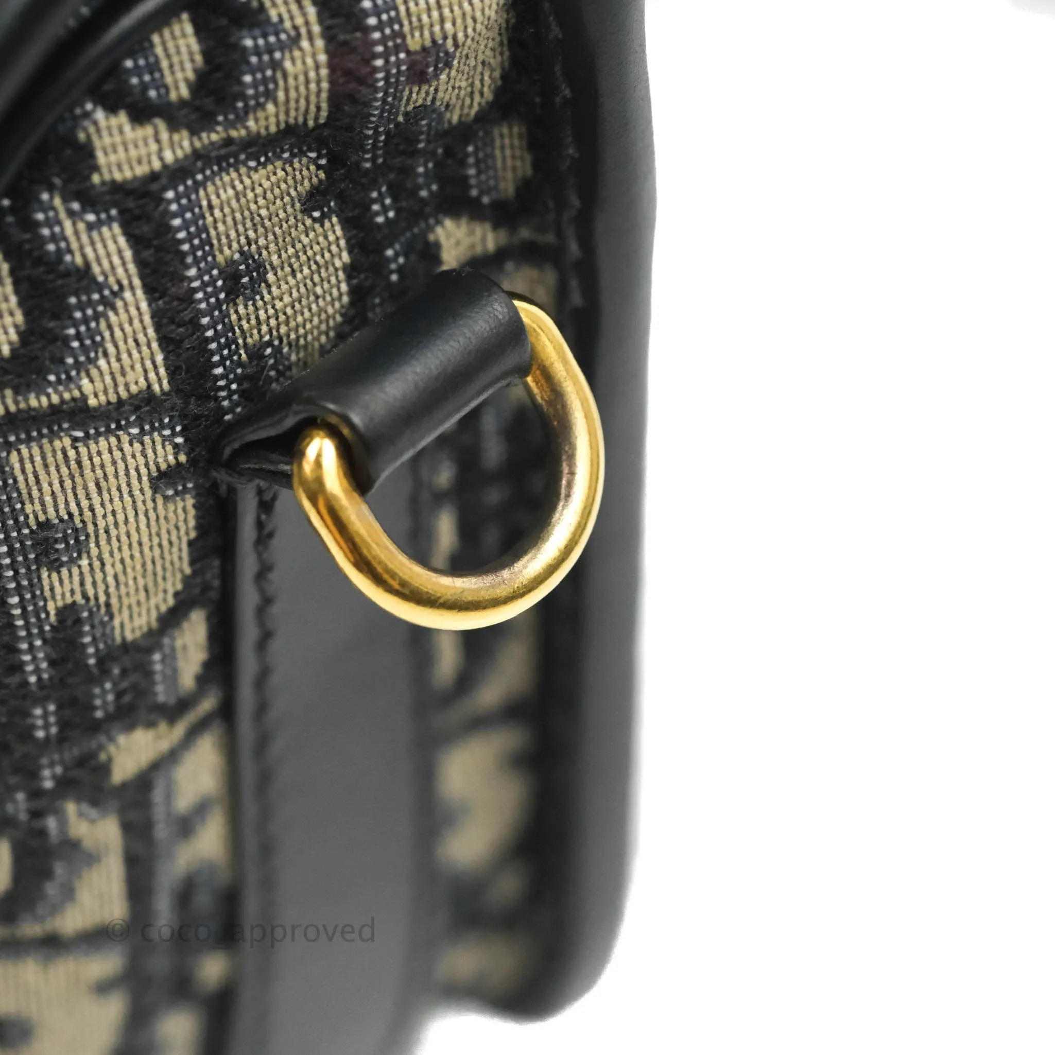 Dior Medium Bobby Bag Blue Oblique Jacquard Canvas
