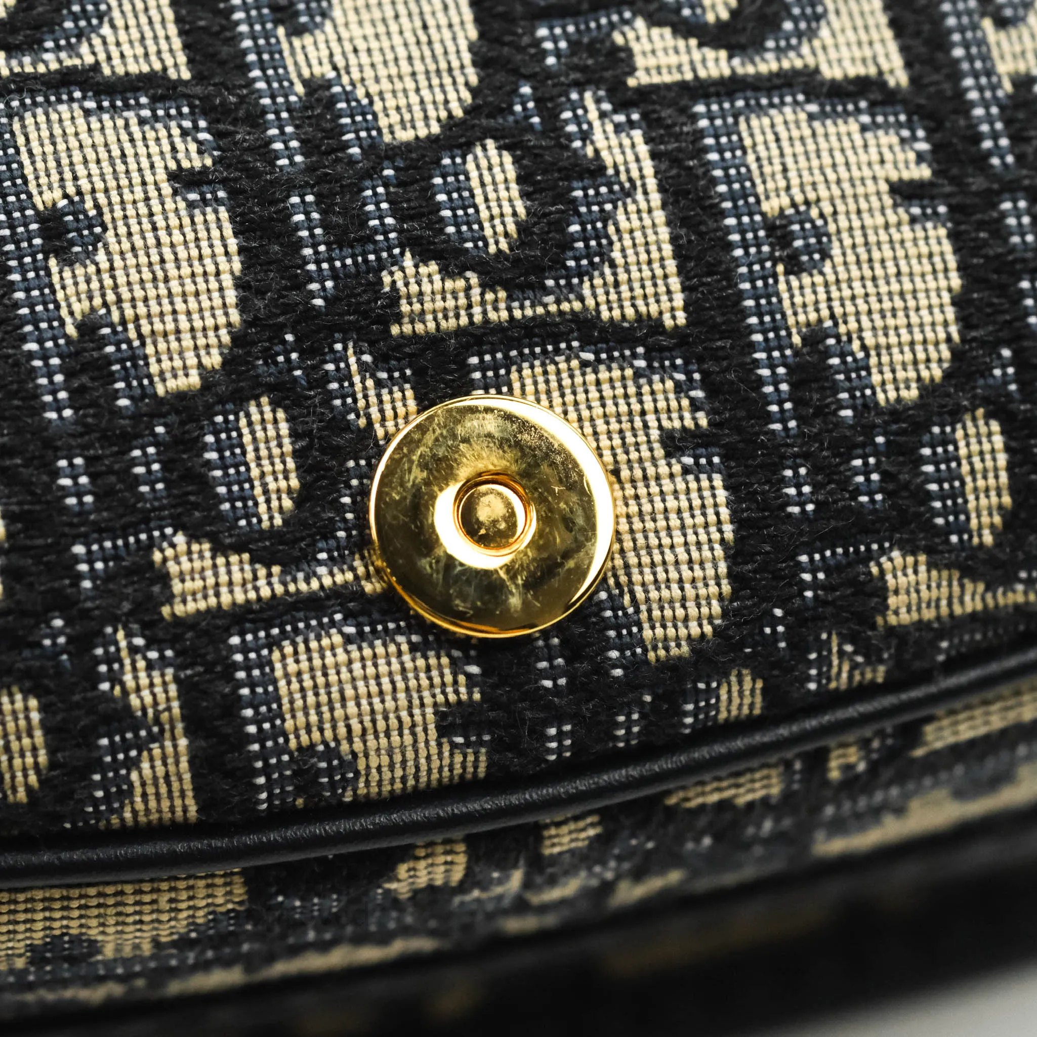 Dior Medium Bobby Bag Blue Oblique Jacquard Canvas