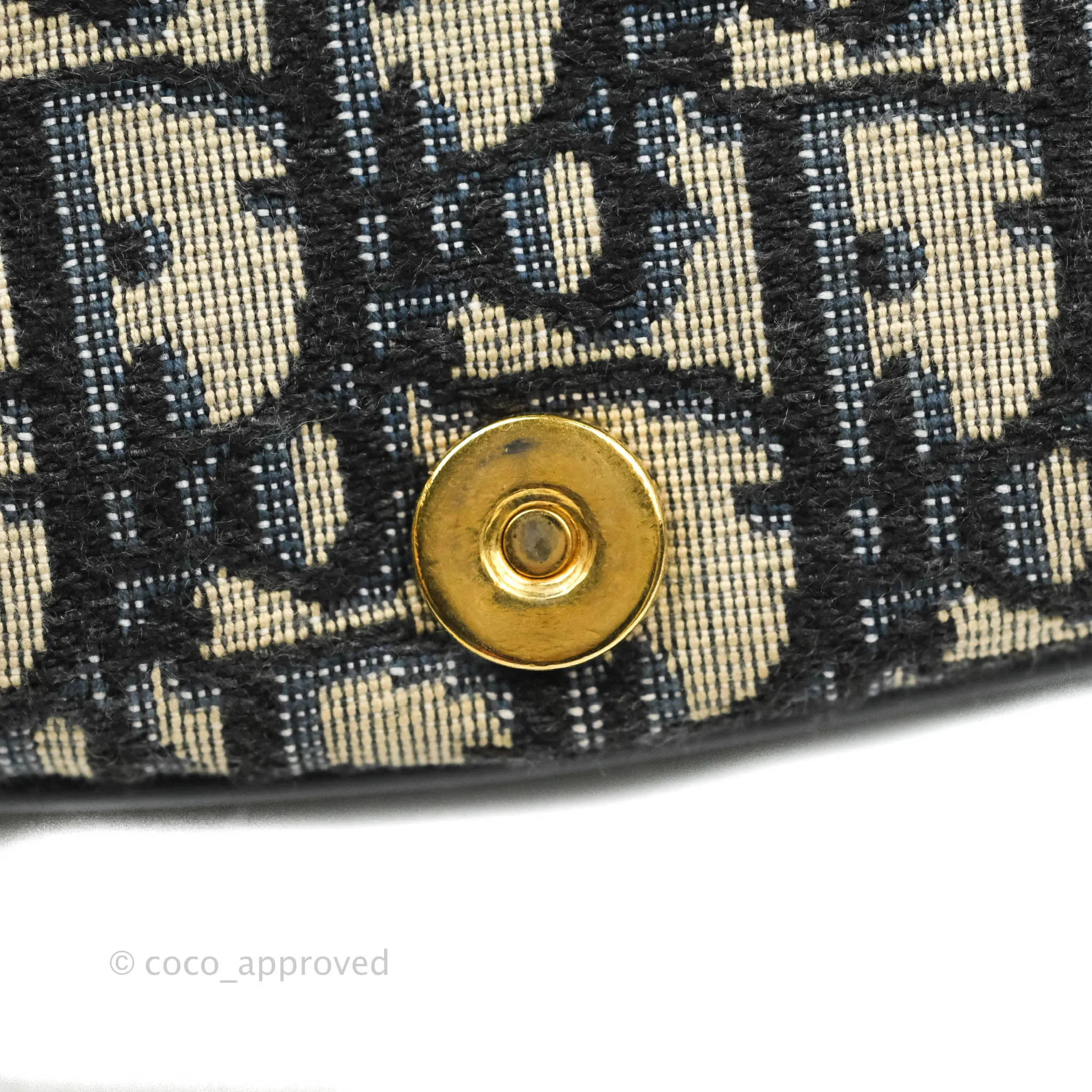 Dior Medium Bobby Bag Blue Oblique Jacquard Canvas