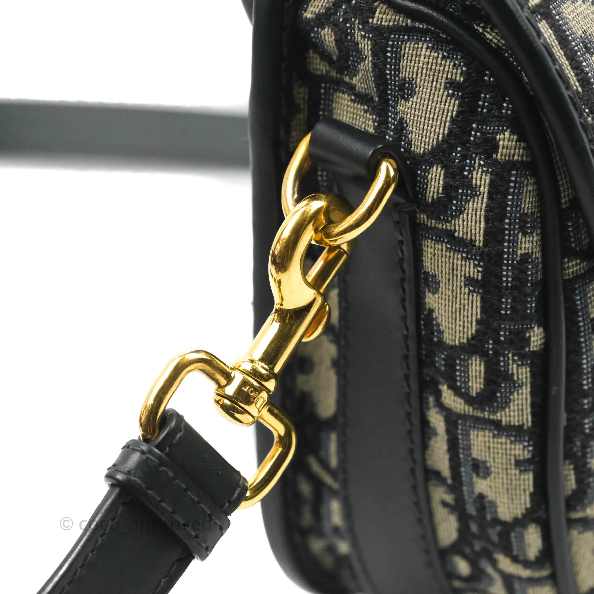 Dior Medium Bobby Bag Blue Oblique Jacquard Canvas