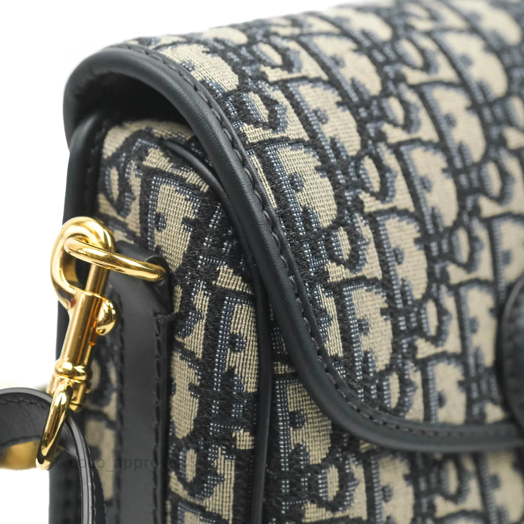 Dior Medium Bobby Bag Blue Oblique Jacquard Canvas