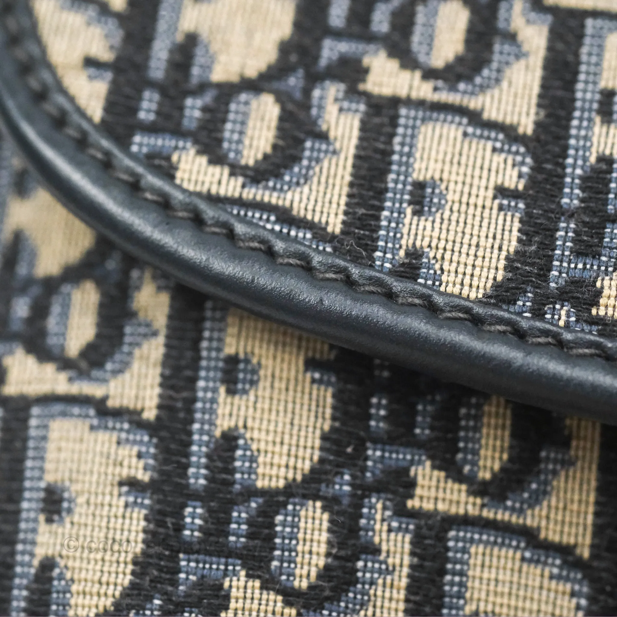 Dior Medium Bobby Bag Blue Oblique Jacquard Canvas