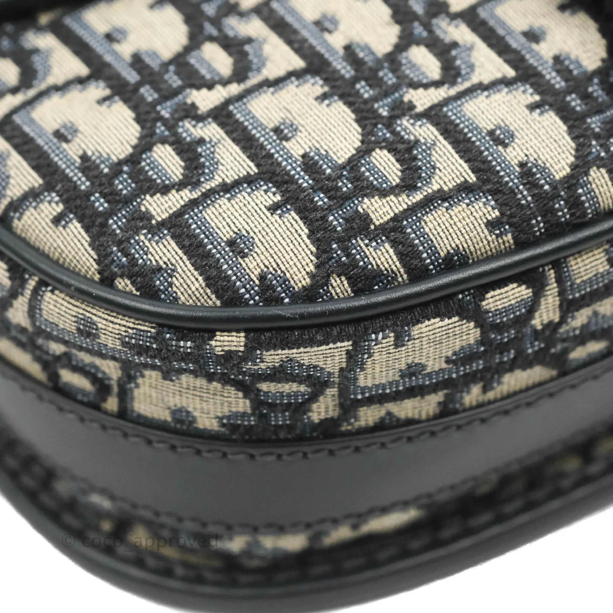 Dior Medium Bobby Bag Blue Oblique Jacquard Canvas