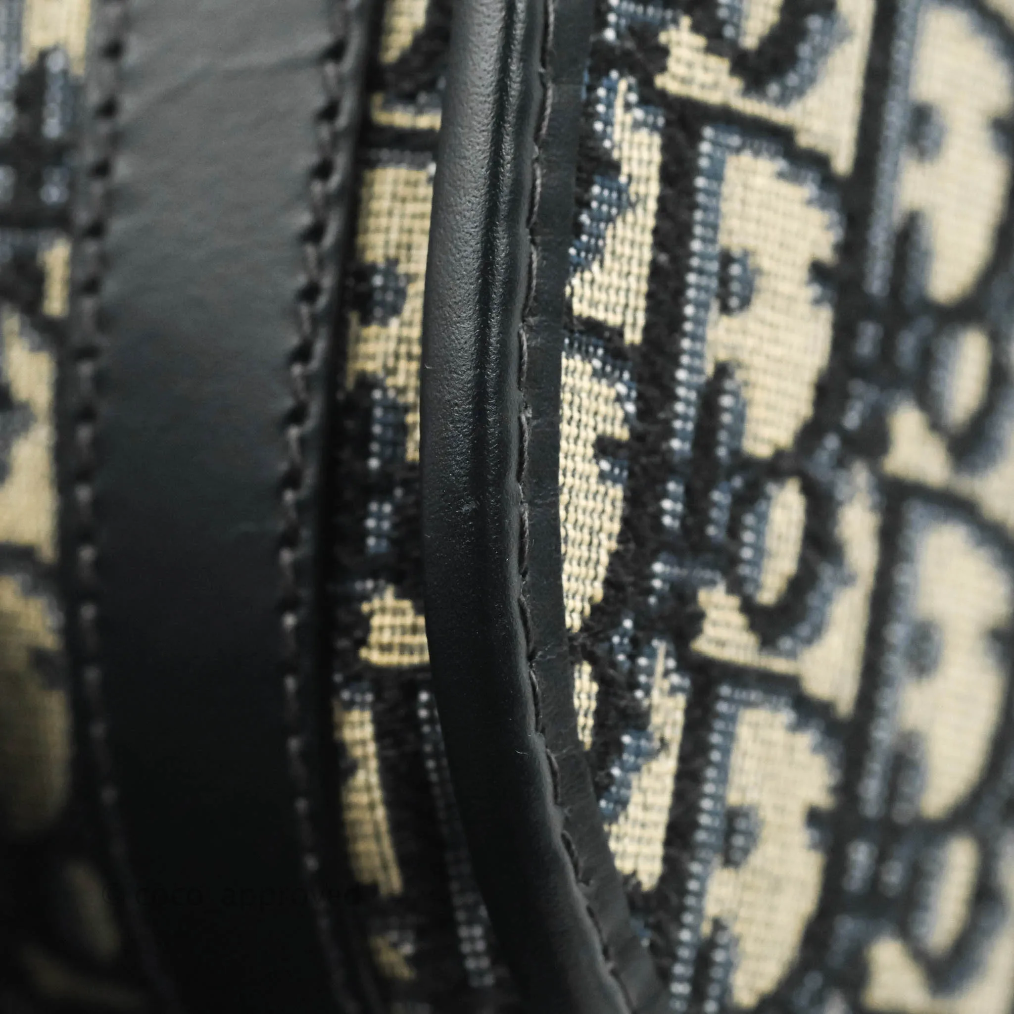 Dior Medium Bobby Bag Blue Oblique Jacquard Canvas