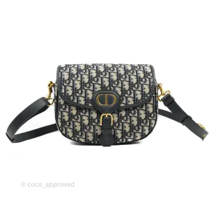 Dior Medium Bobby Bag Blue Oblique Jacquard Canvas