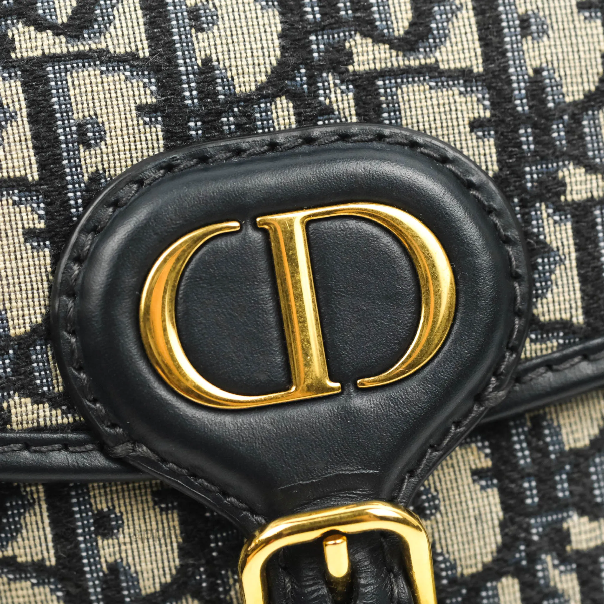 Dior Medium Bobby Bag Blue Oblique Jacquard Canvas