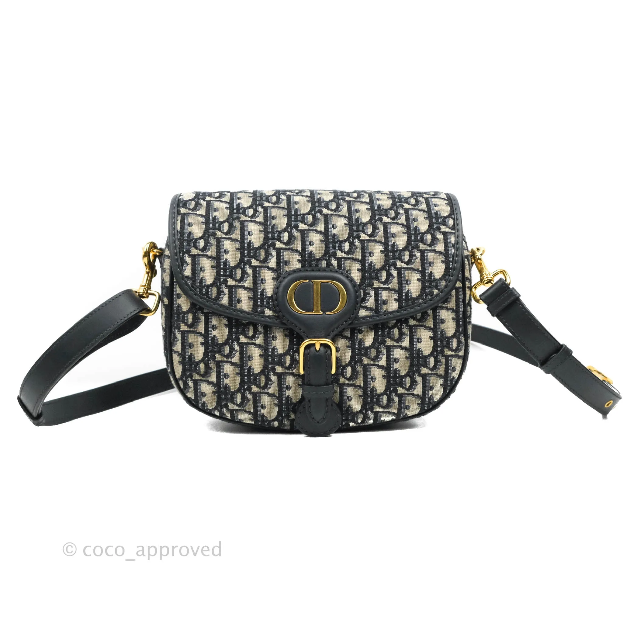 Dior Medium Bobby Bag Blue Oblique Jacquard Canvas