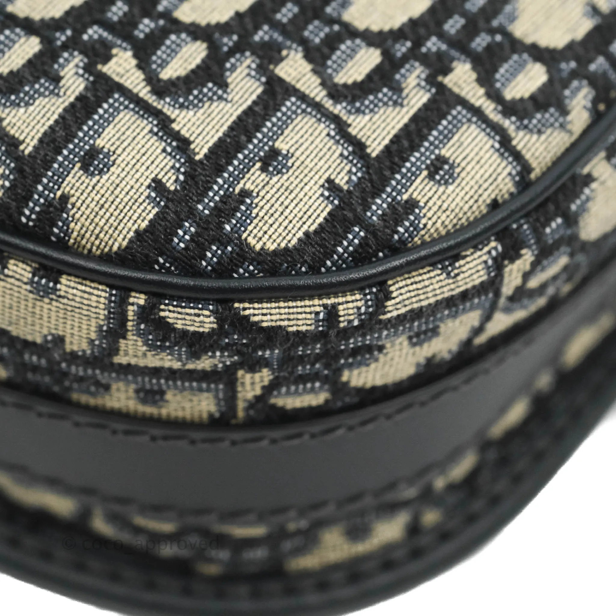 Dior Medium Bobby Bag Blue Oblique Jacquard Canvas