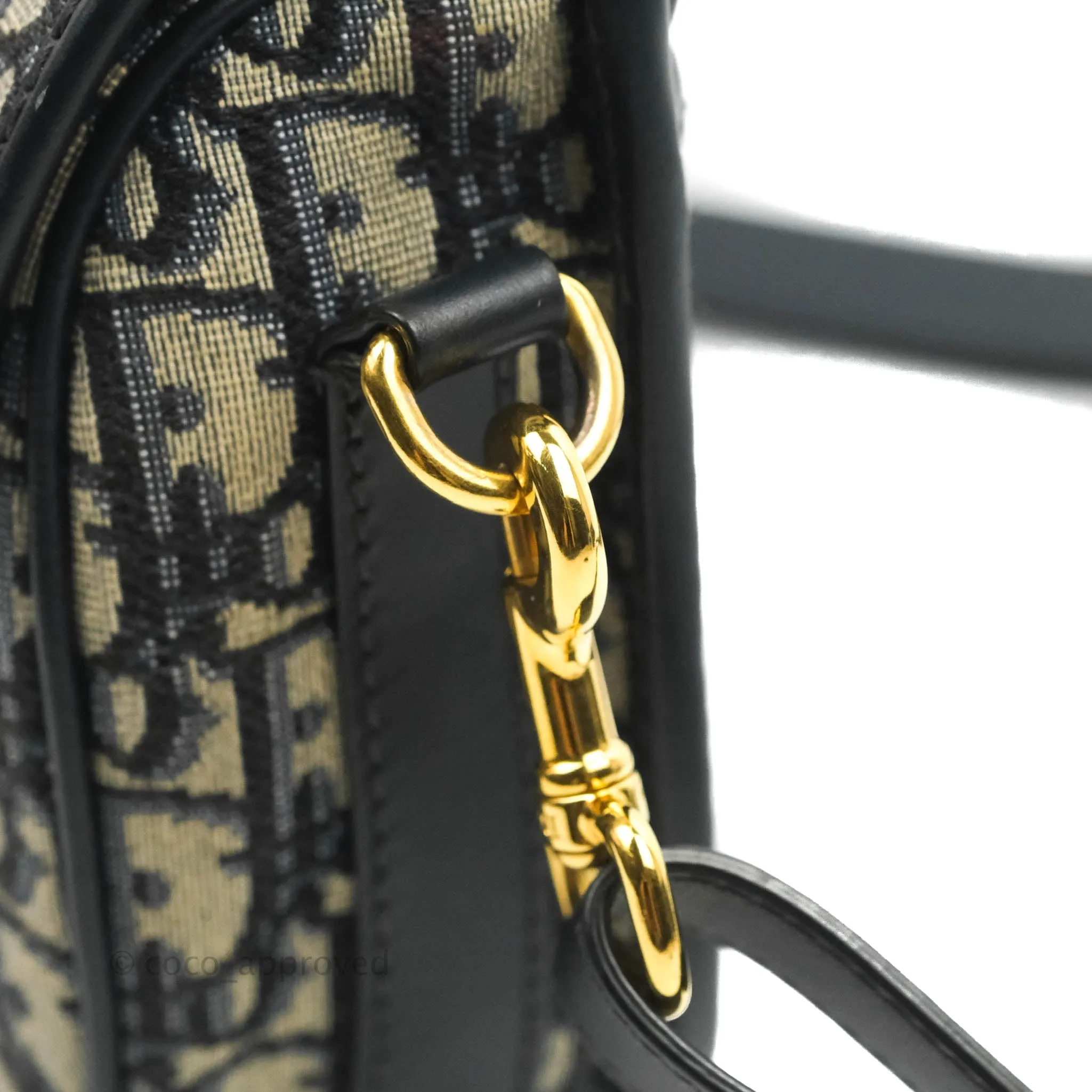 Dior Medium Bobby Bag Blue Oblique Jacquard Canvas