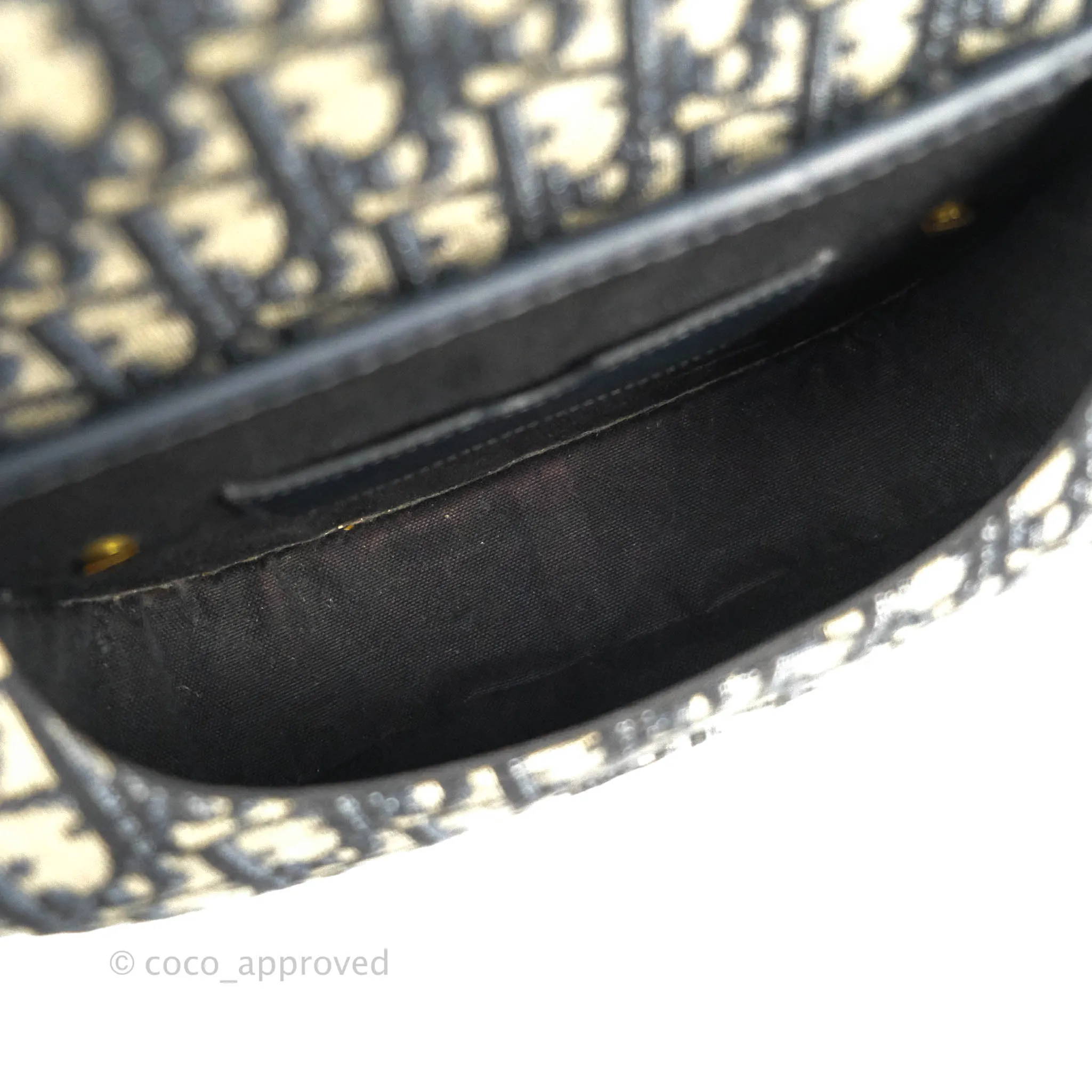 Dior Medium Bobby Bag Blue Oblique Jacquard Canvas