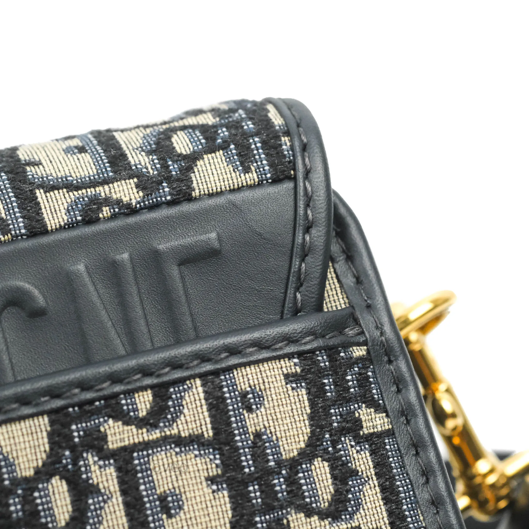 Dior Medium Bobby Bag Blue Oblique Jacquard Canvas