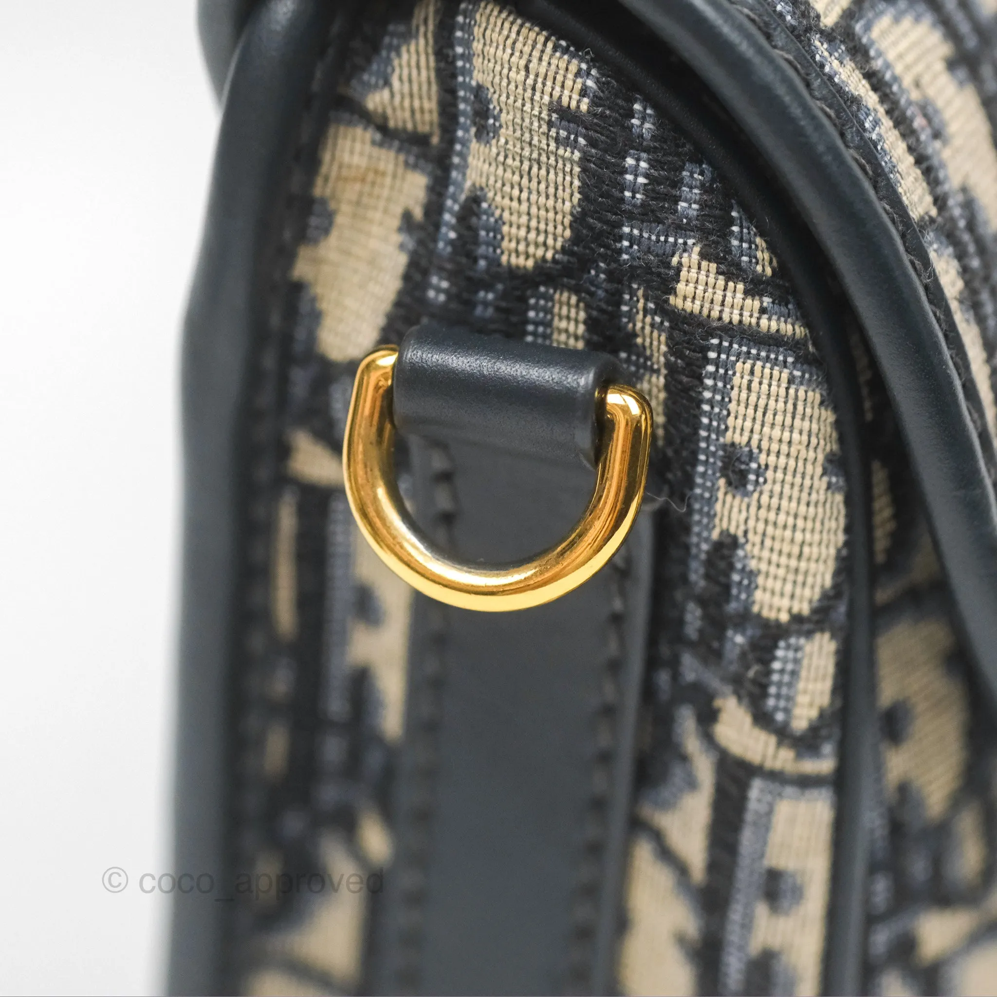 Dior Medium Bobby Bag Blue Oblique Jacquard Canvas