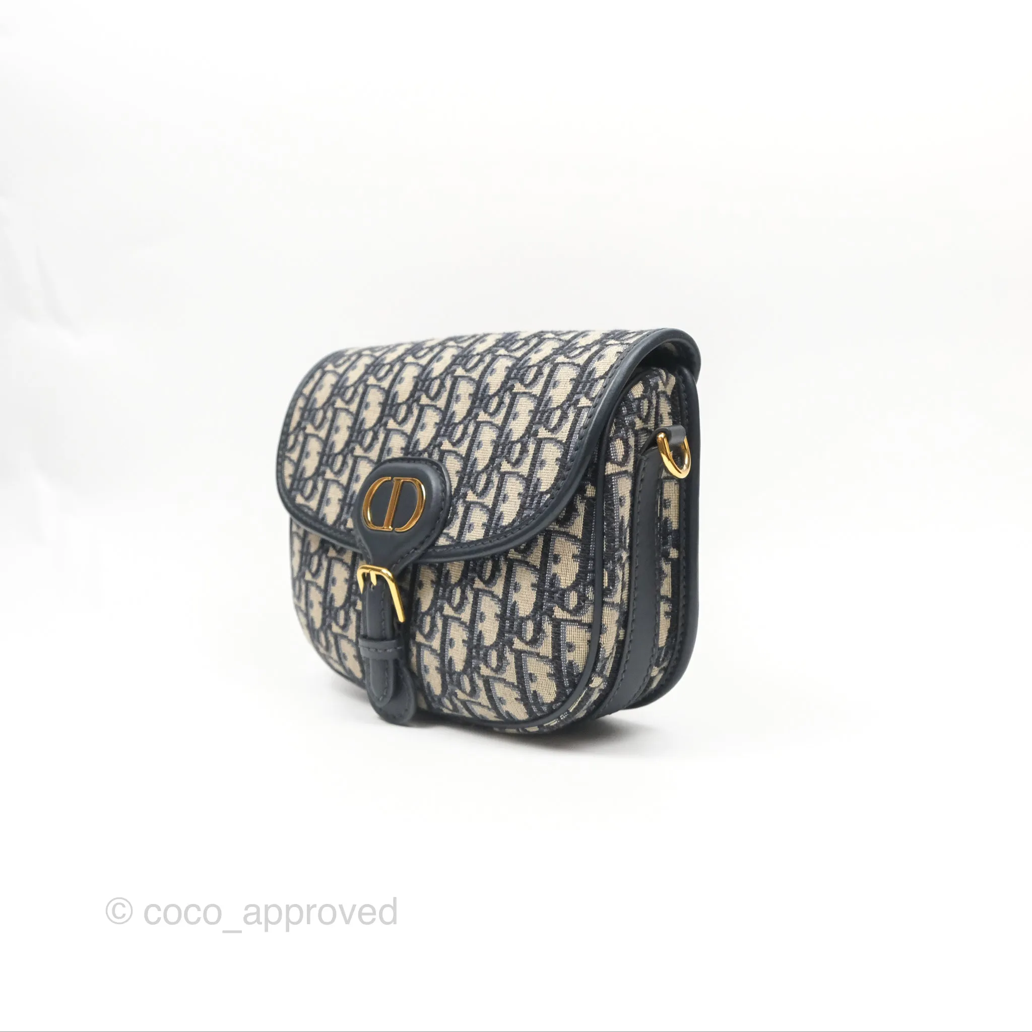 Dior Medium Bobby Bag Blue Oblique Jacquard Canvas