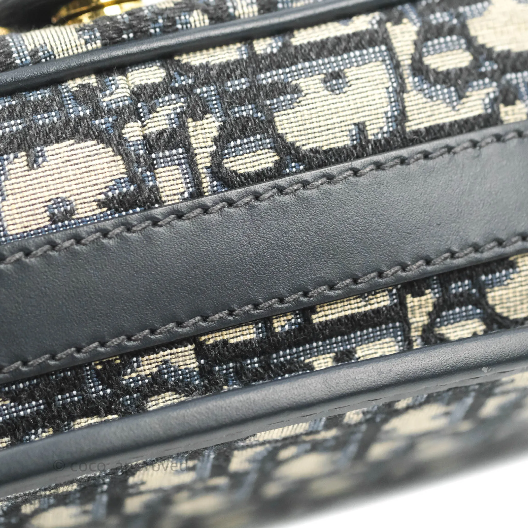 Dior Medium Bobby Bag Blue Oblique Jacquard Canvas