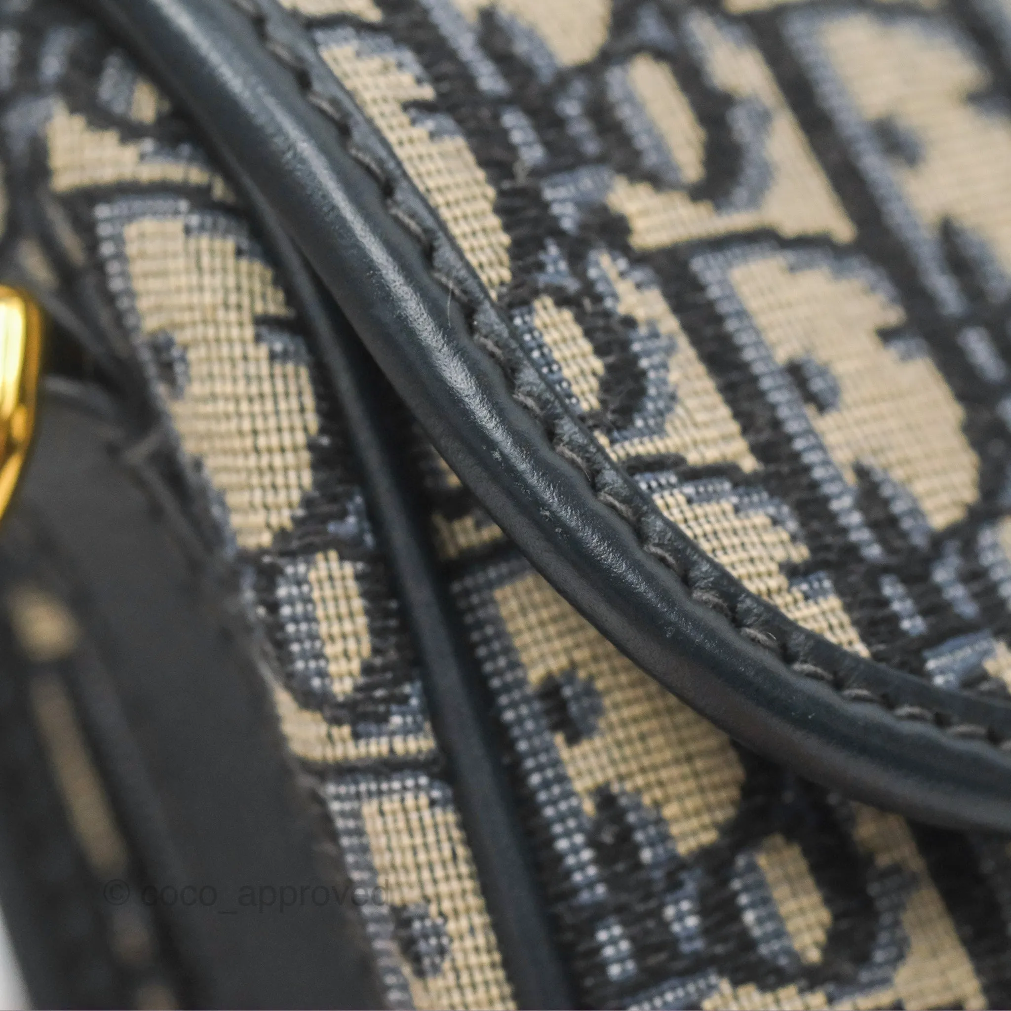 Dior Medium Bobby Bag Blue Oblique Jacquard Canvas