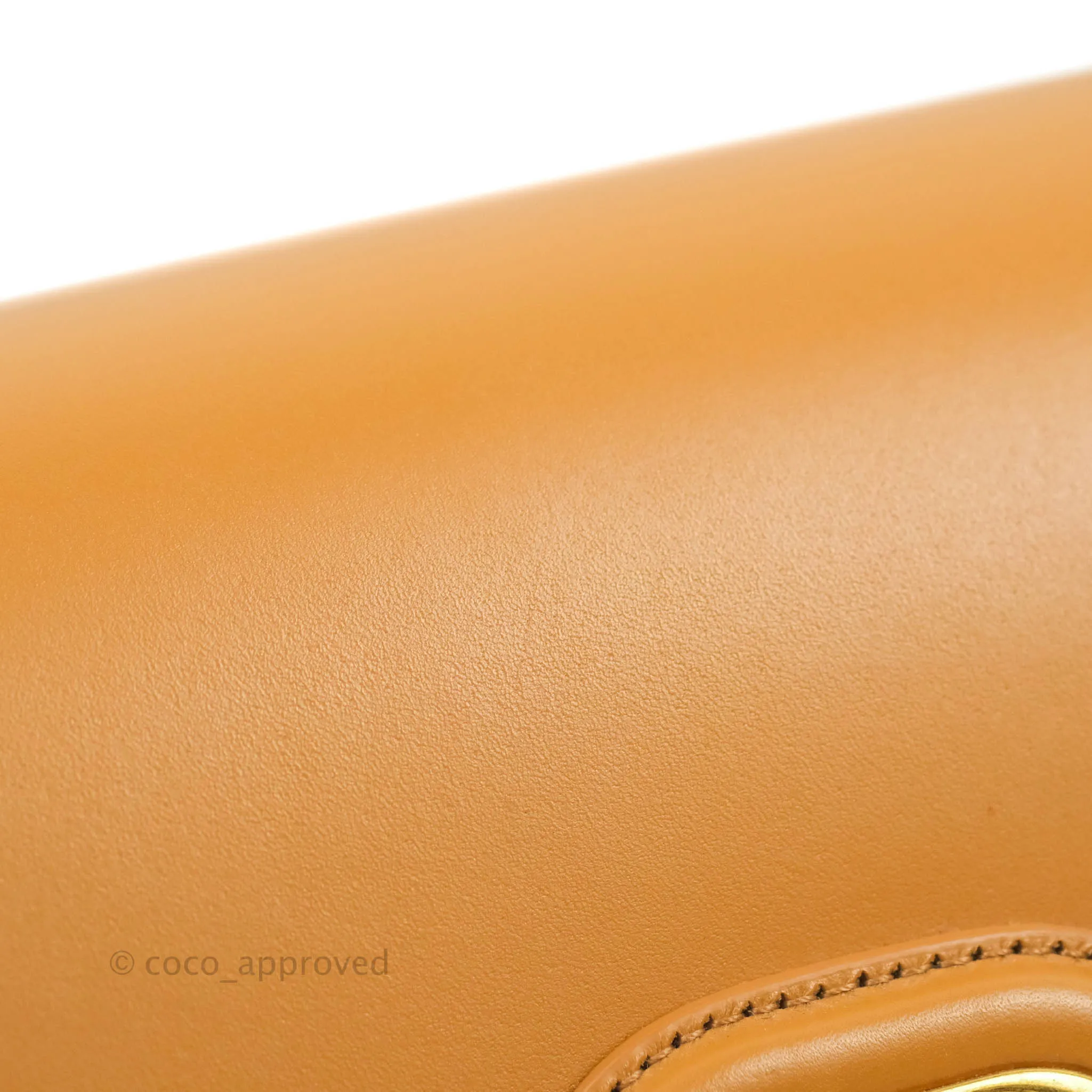 Dior Medium Bobby Bag Camel Calfskin Gold Hardware