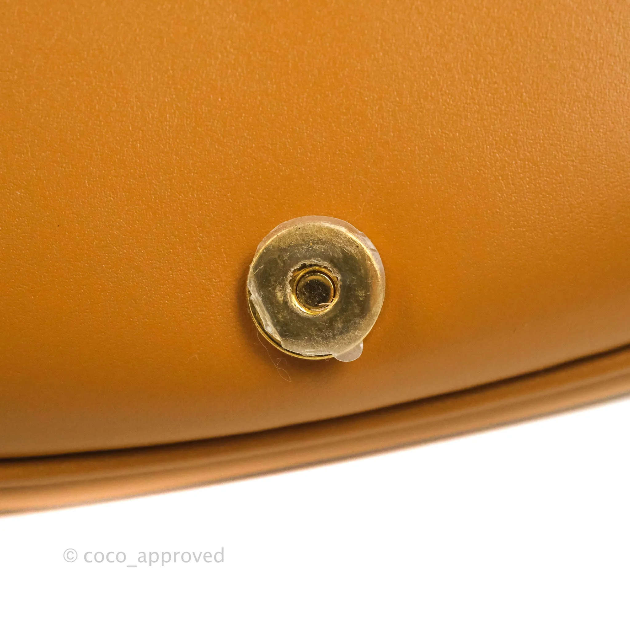 Dior Medium Bobby Bag Camel Calfskin Gold Hardware