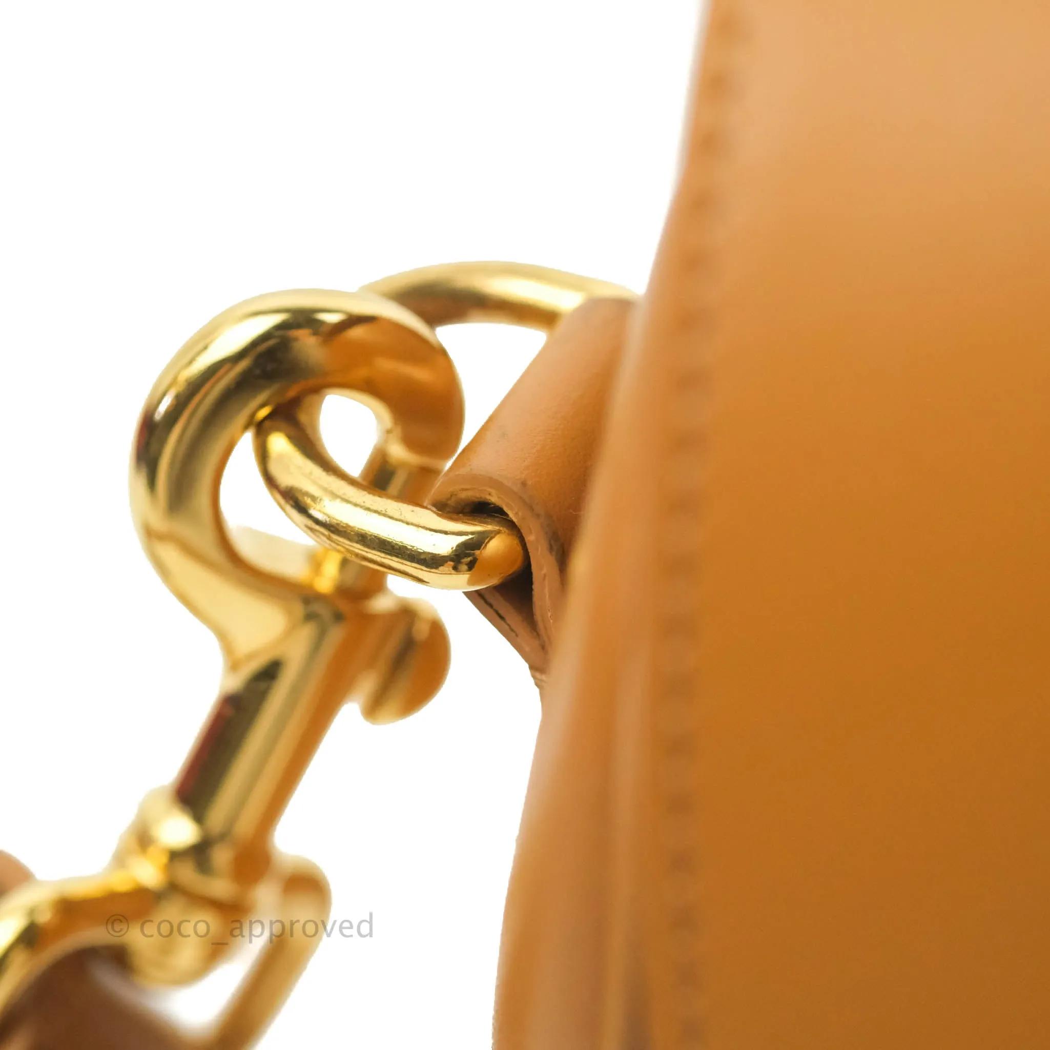 Dior Medium Bobby Bag Camel Calfskin Gold Hardware