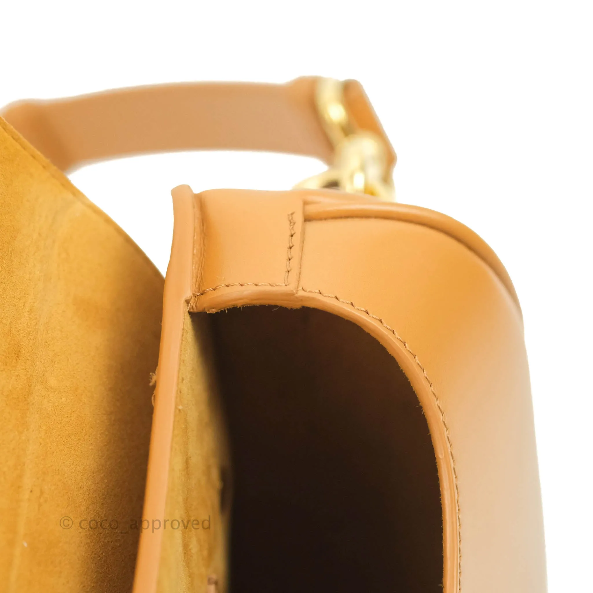Dior Medium Bobby Bag Camel Calfskin Gold Hardware
