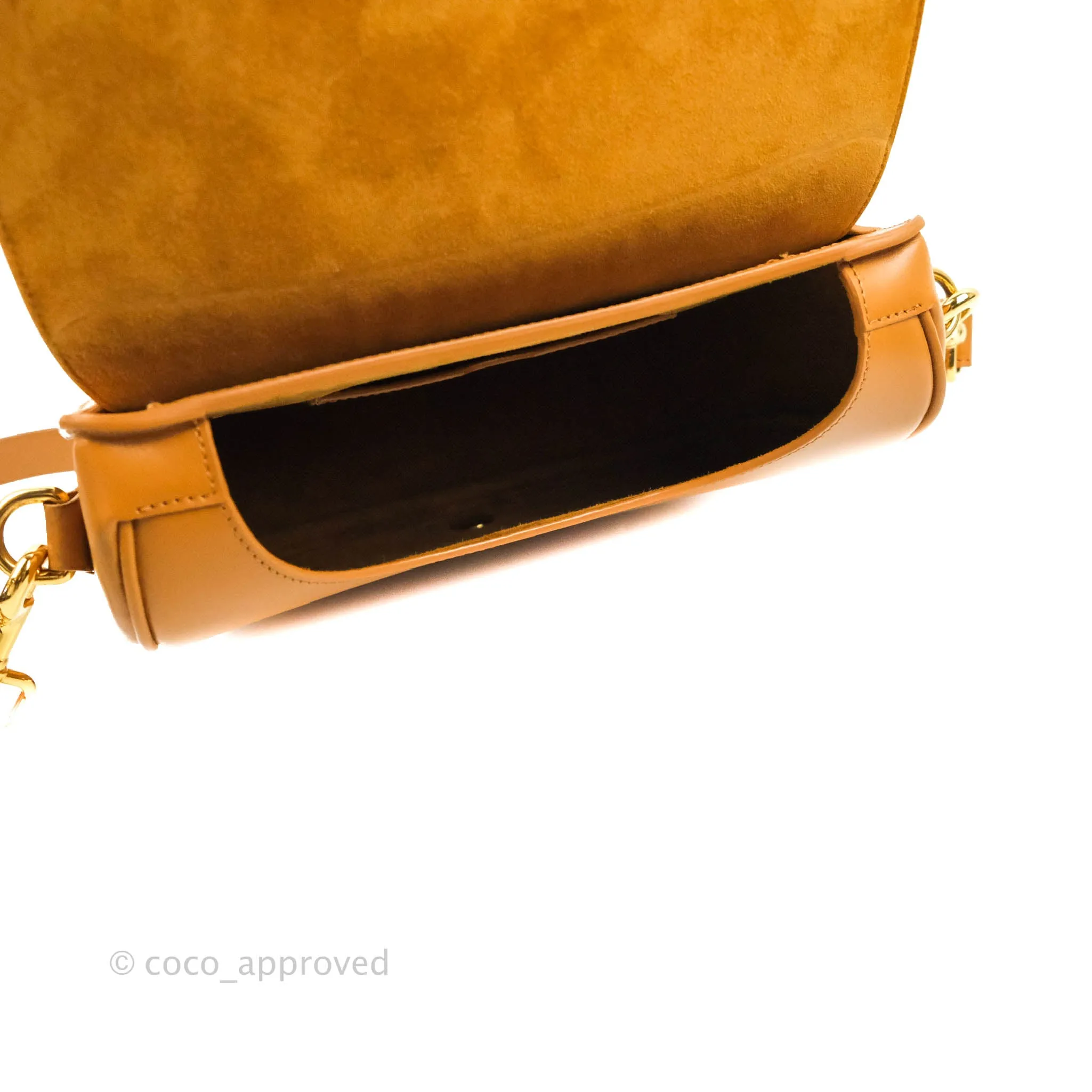 Dior Medium Bobby Bag Camel Calfskin Gold Hardware