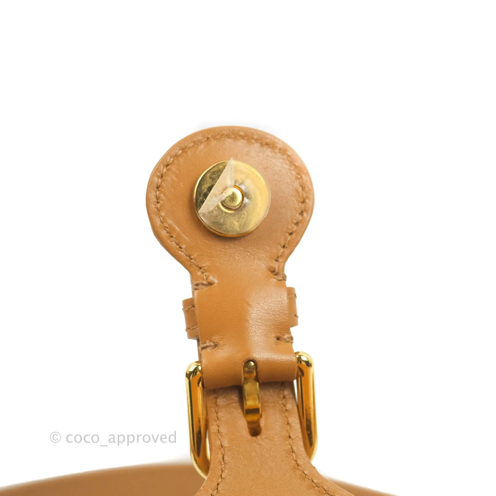 Dior Medium Bobby Bag Camel Calfskin Gold Hardware
