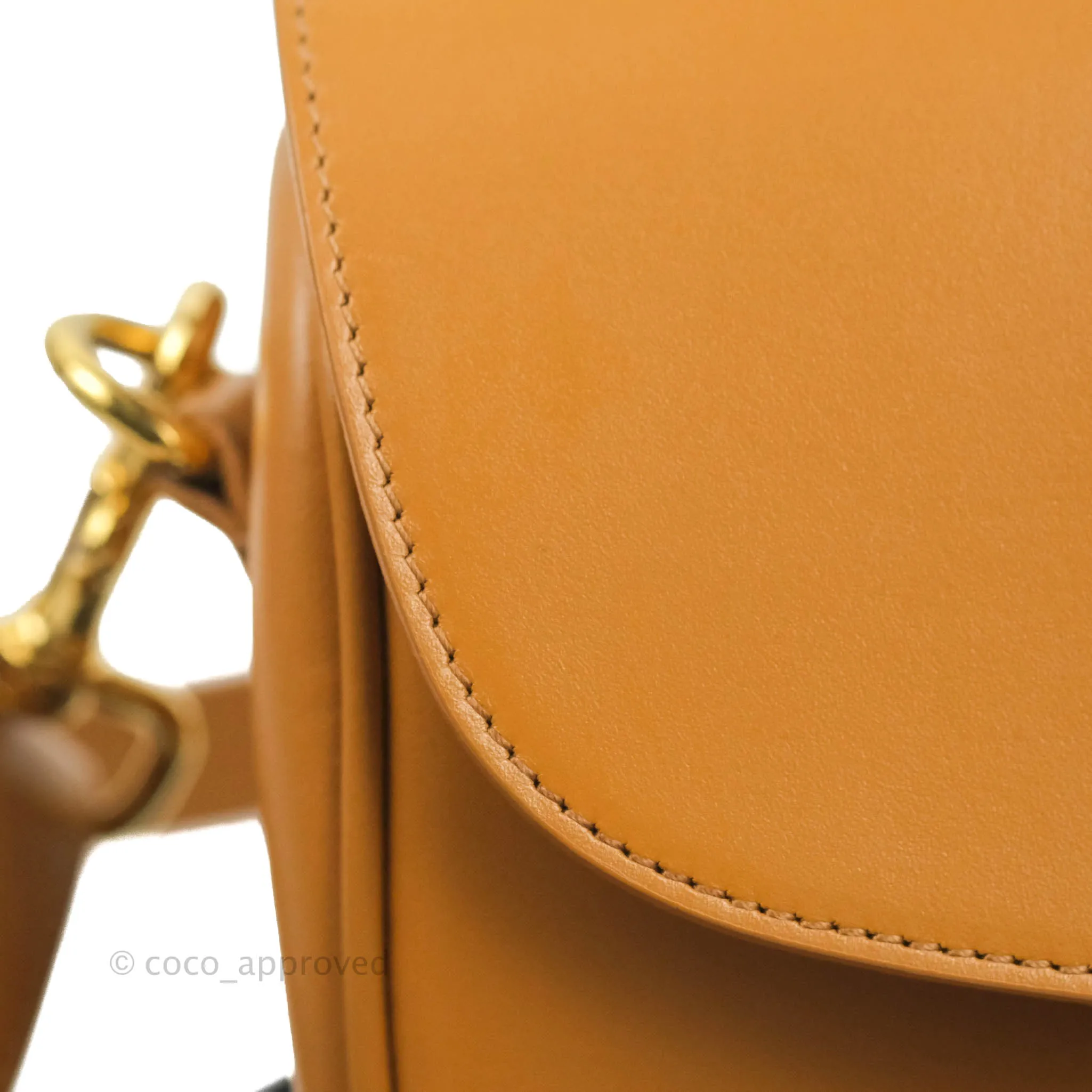Dior Medium Bobby Bag Camel Calfskin Gold Hardware