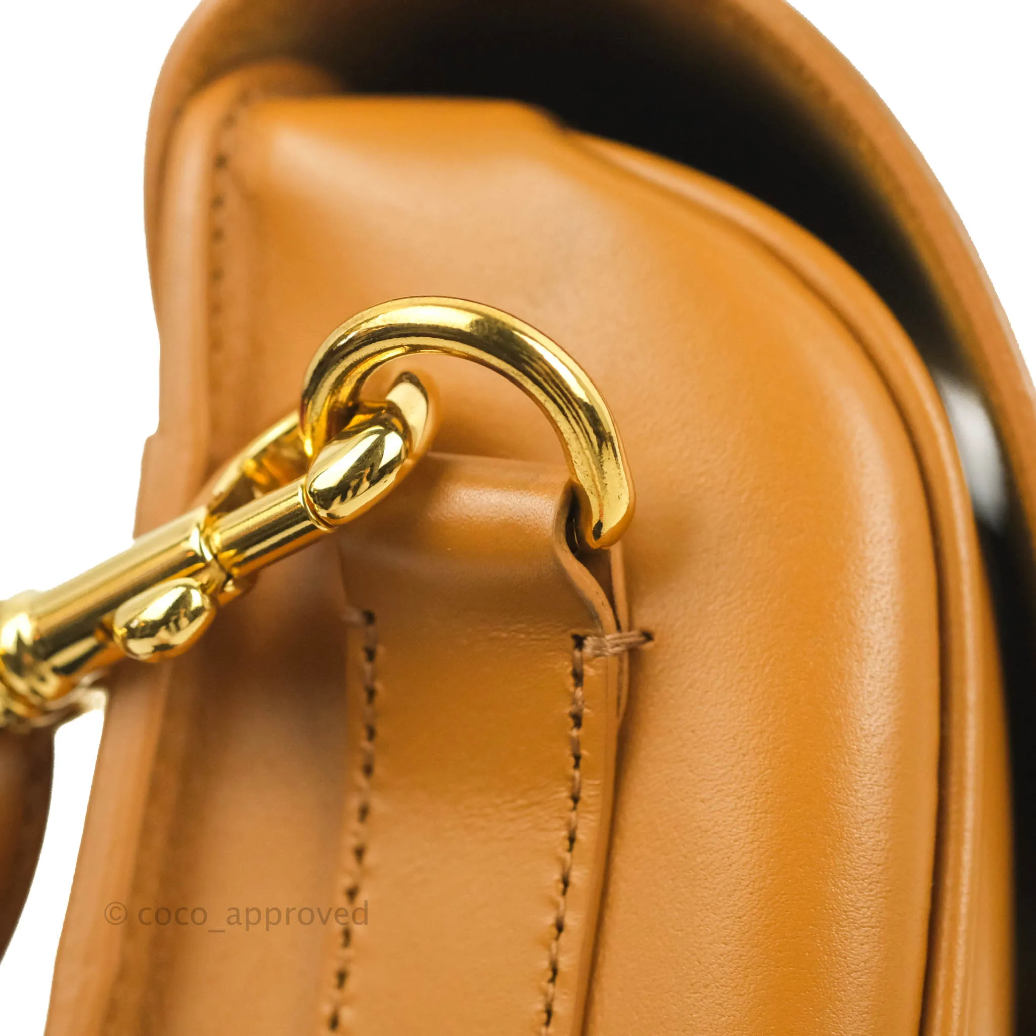 Dior Medium Bobby Bag Camel Calfskin Gold Hardware