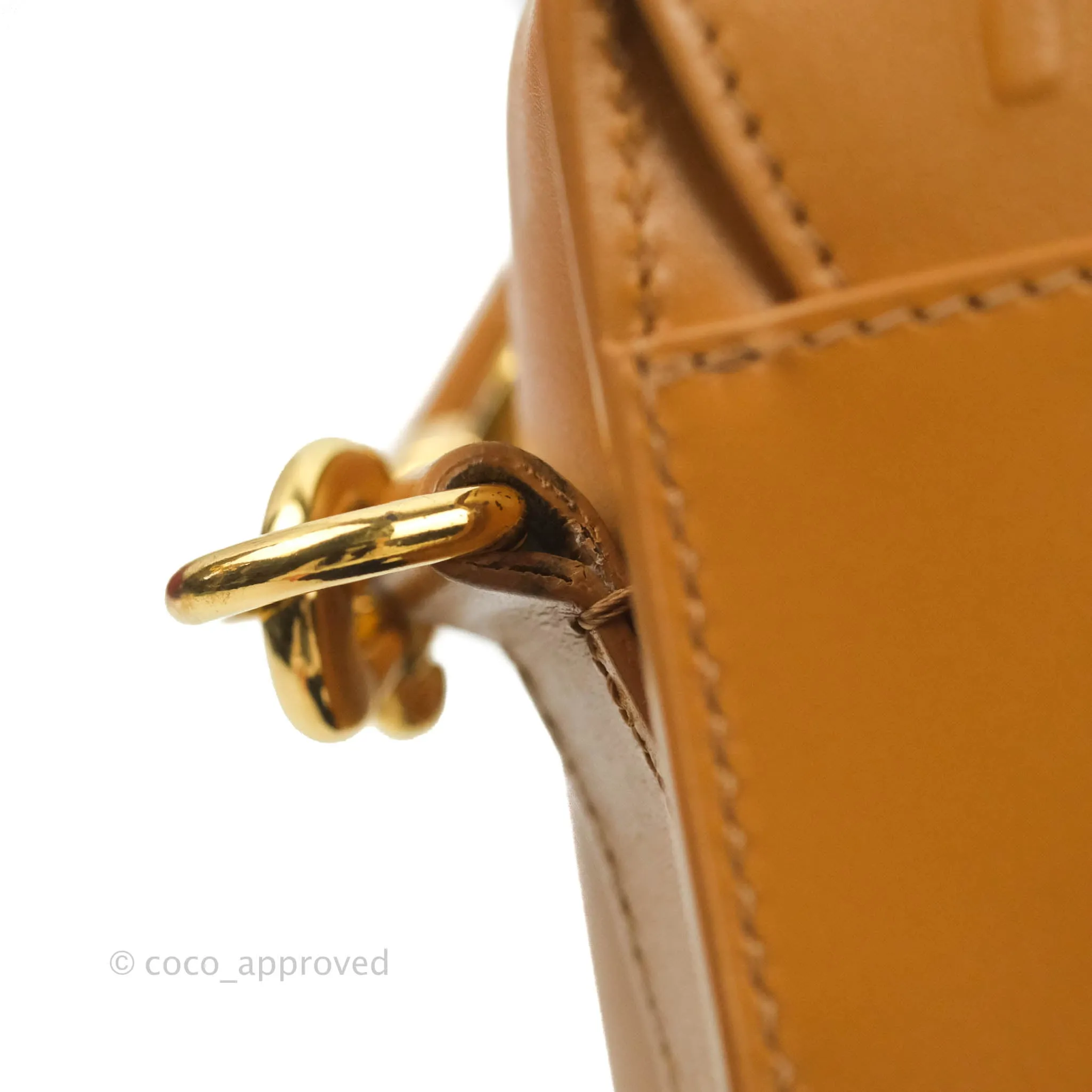 Dior Medium Bobby Bag Camel Calfskin Gold Hardware