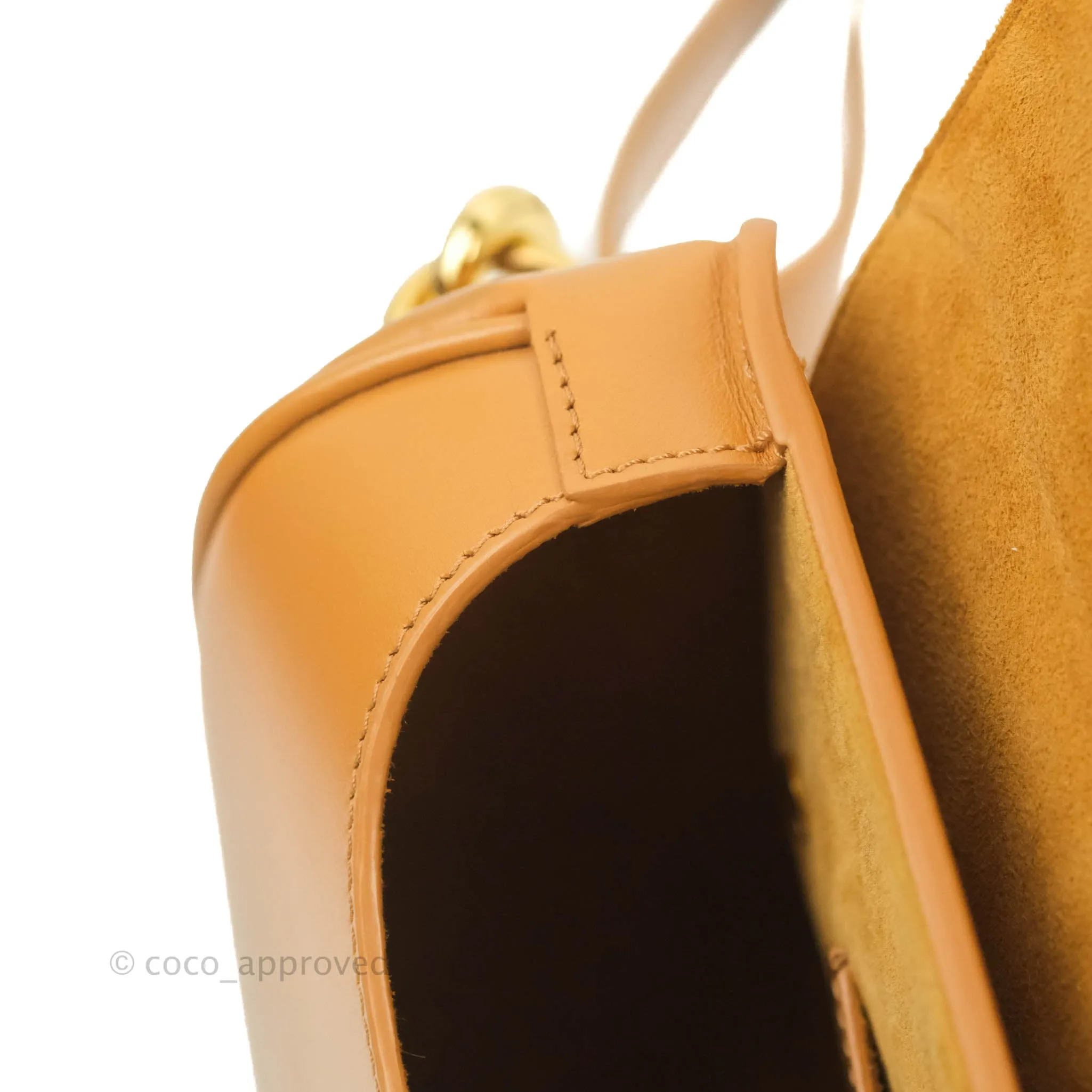 Dior Medium Bobby Bag Camel Calfskin Gold Hardware