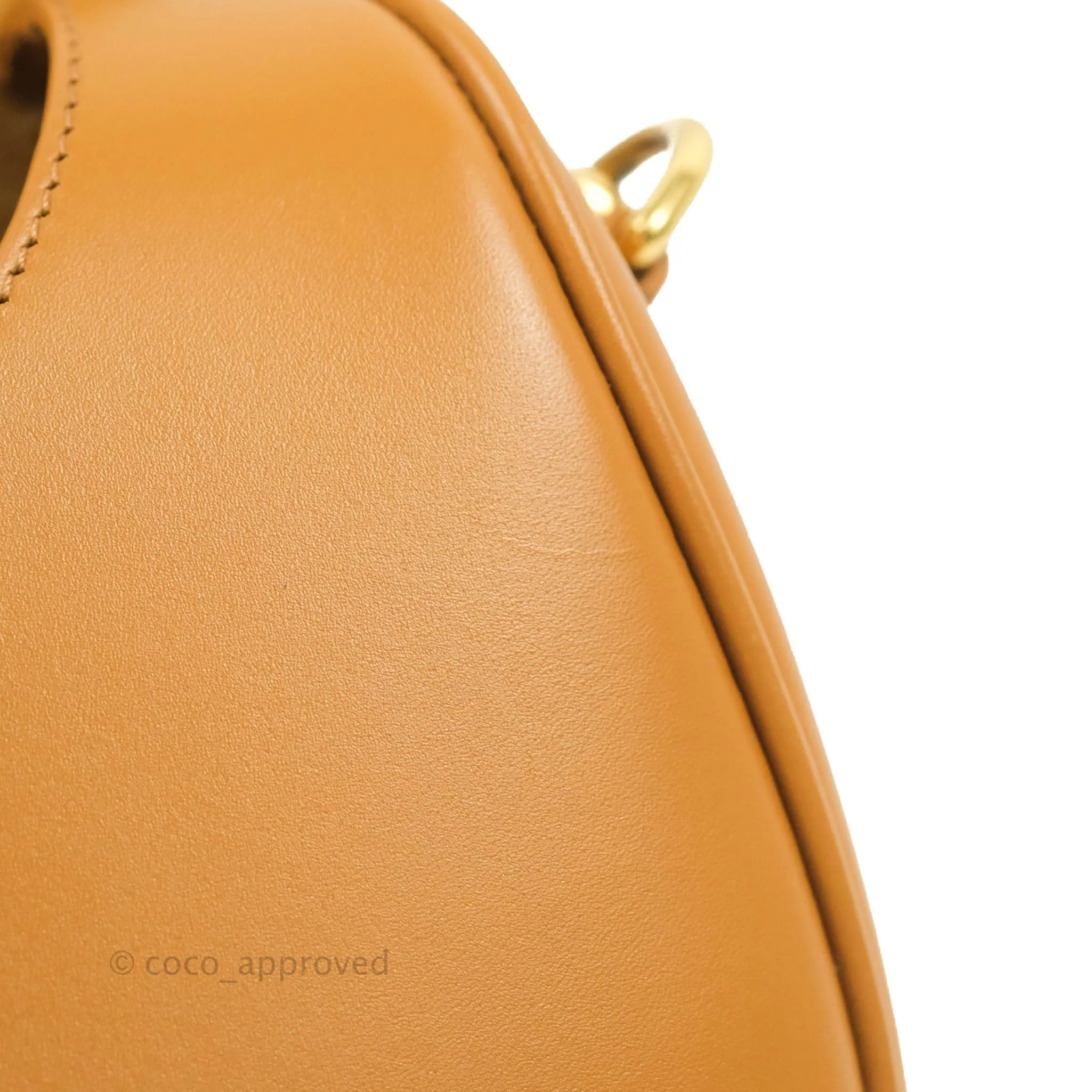 Dior Medium Bobby Bag Camel Calfskin Gold Hardware