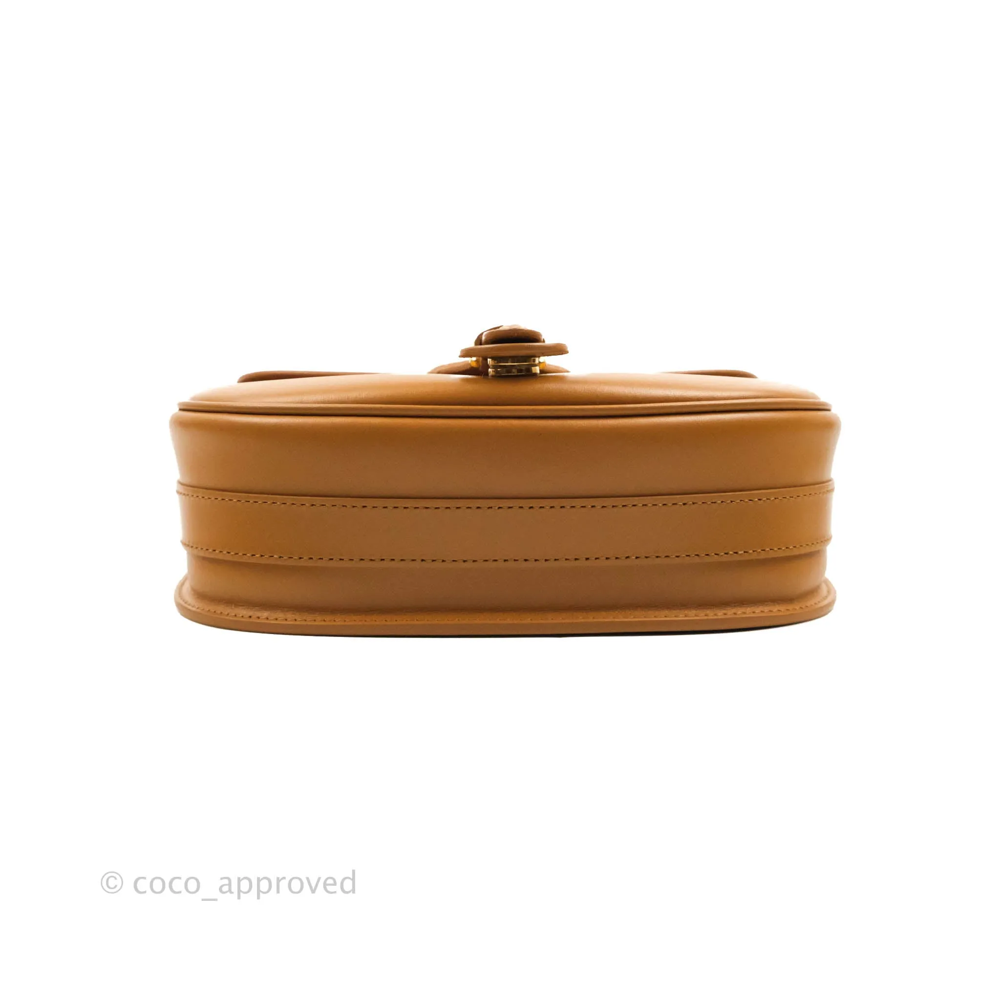 Dior Medium Bobby Bag Camel Calfskin Gold Hardware