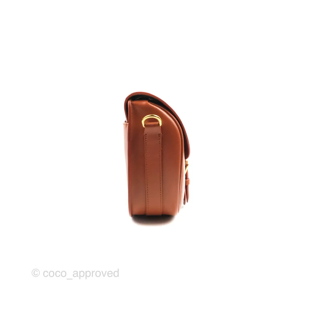Dior Medium Bobby Bag Tan Calfskin Gold Hardware